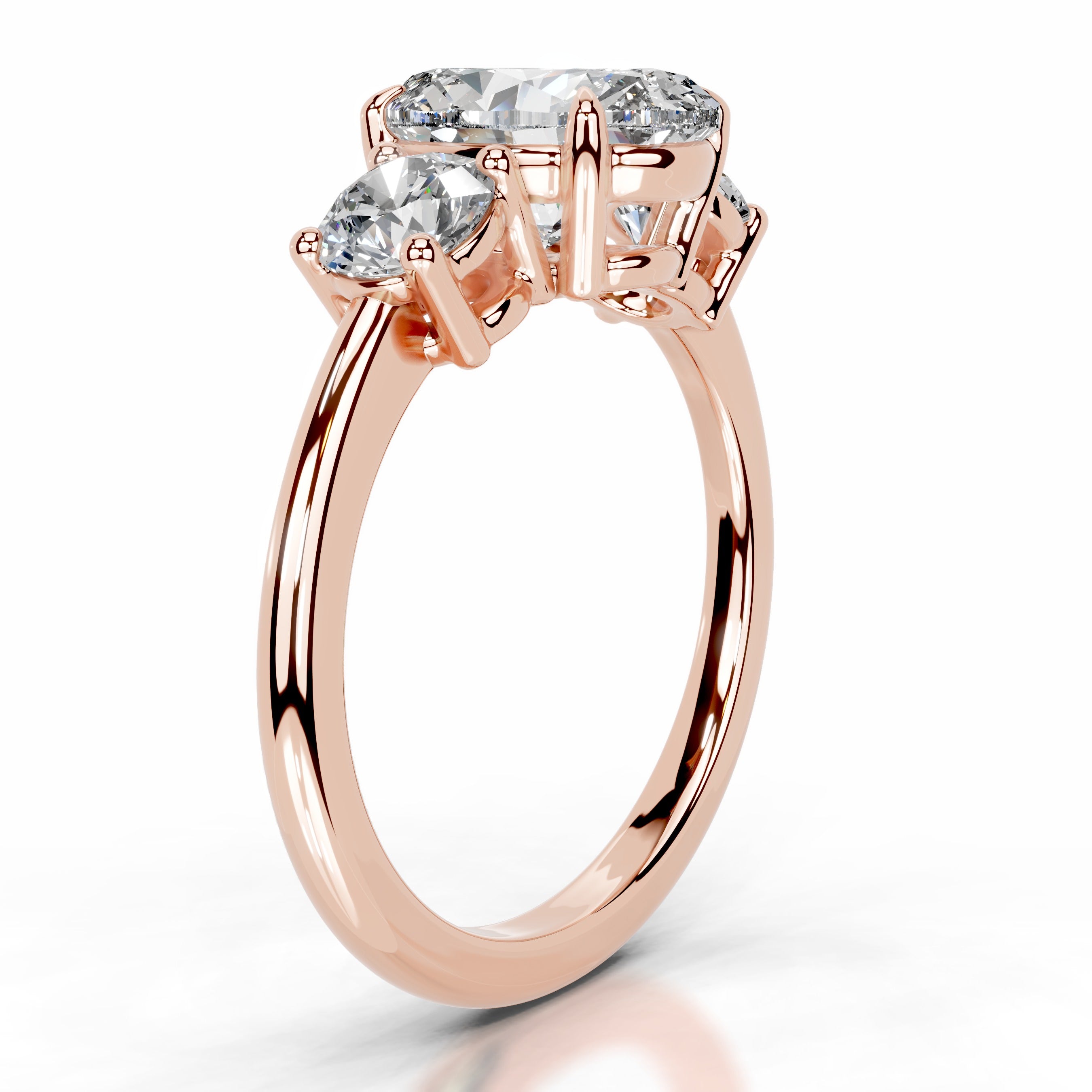 Emanuela Diamond Engagement Ring - 14K Rose Gold