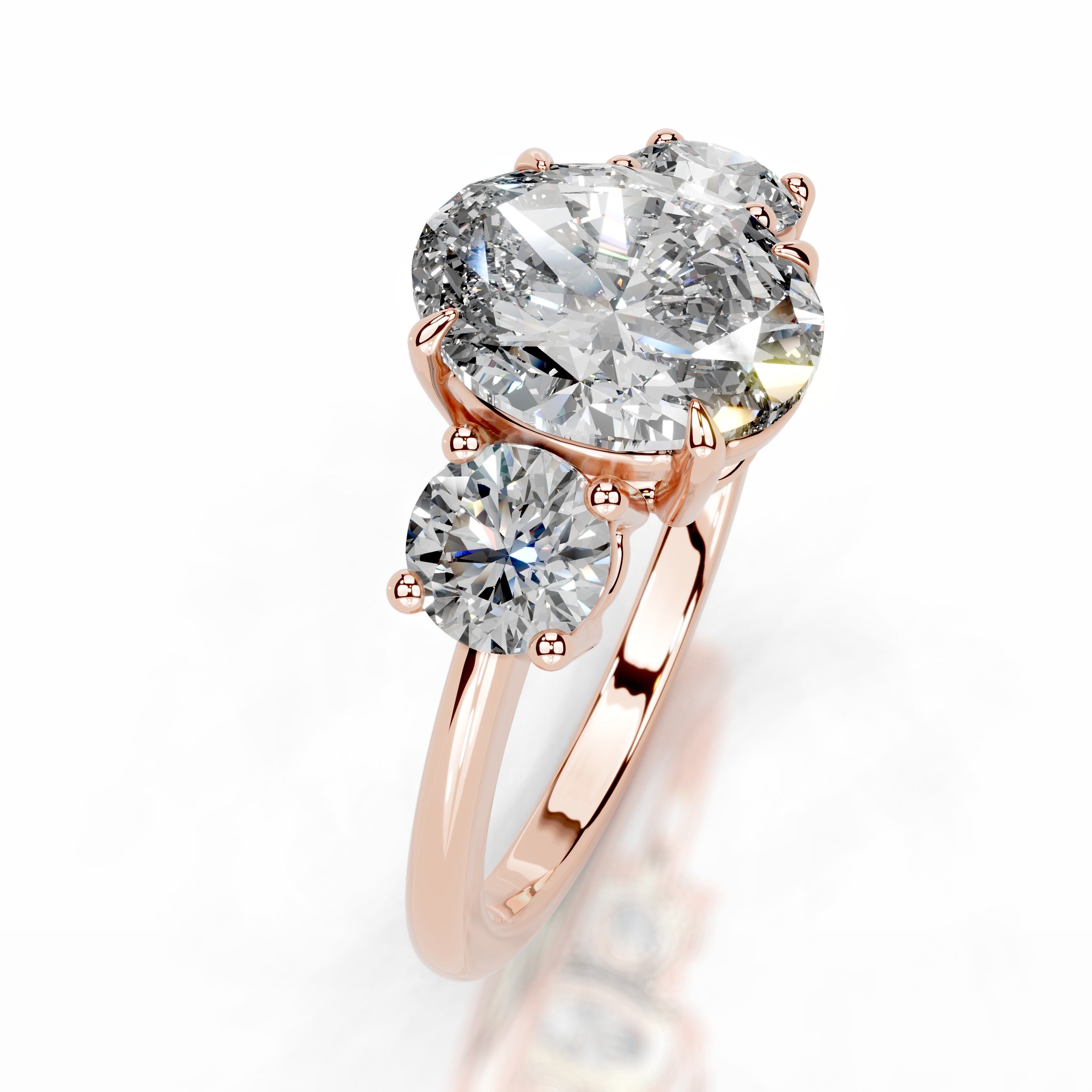 Emanuela Diamond Engagement Ring - 14K Rose Gold