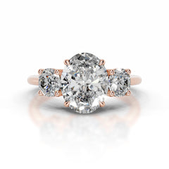 Emanuela Diamond Engagement Ring - 14K Rose Gold