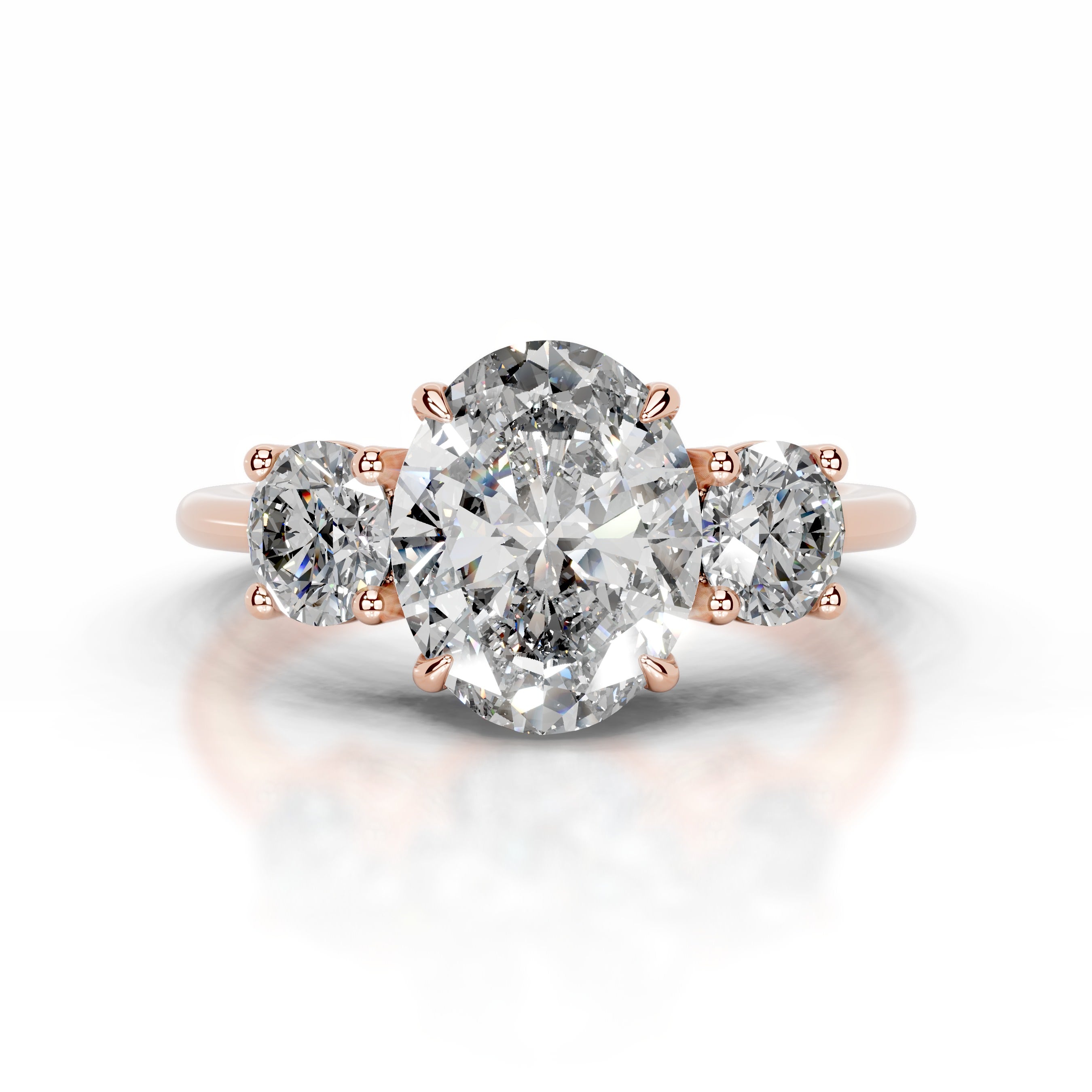 Emanuela Diamond Engagement Ring - 14K Rose Gold