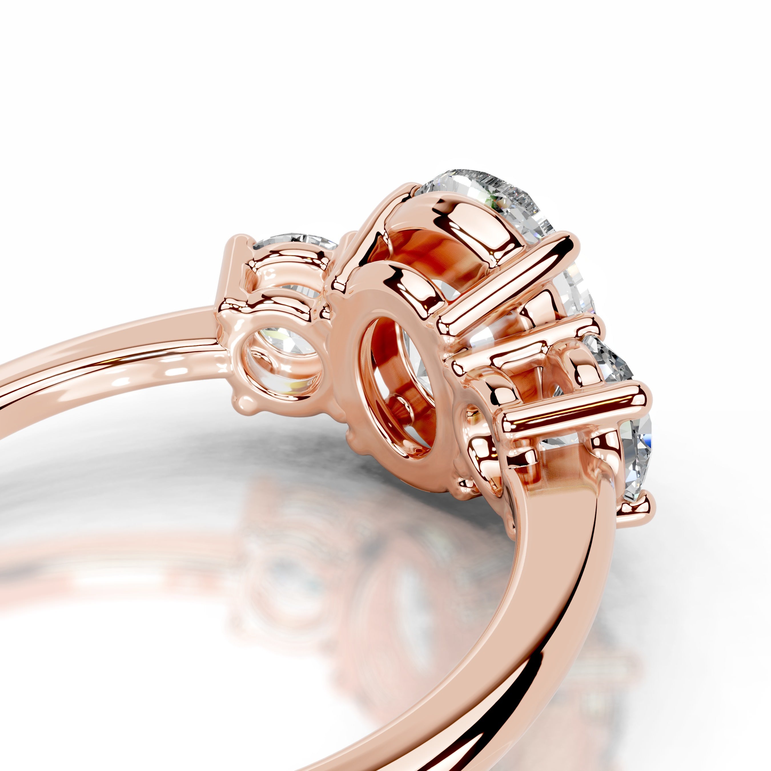 Emanuela Diamond Engagement Ring - 14K Rose Gold