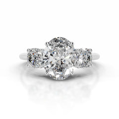 Emanuela Diamond Engagement Ring - 18K White Gold