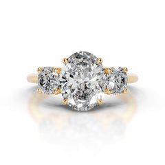 Emanuela Diamond Engagement Ring - 18K Yellow Gold