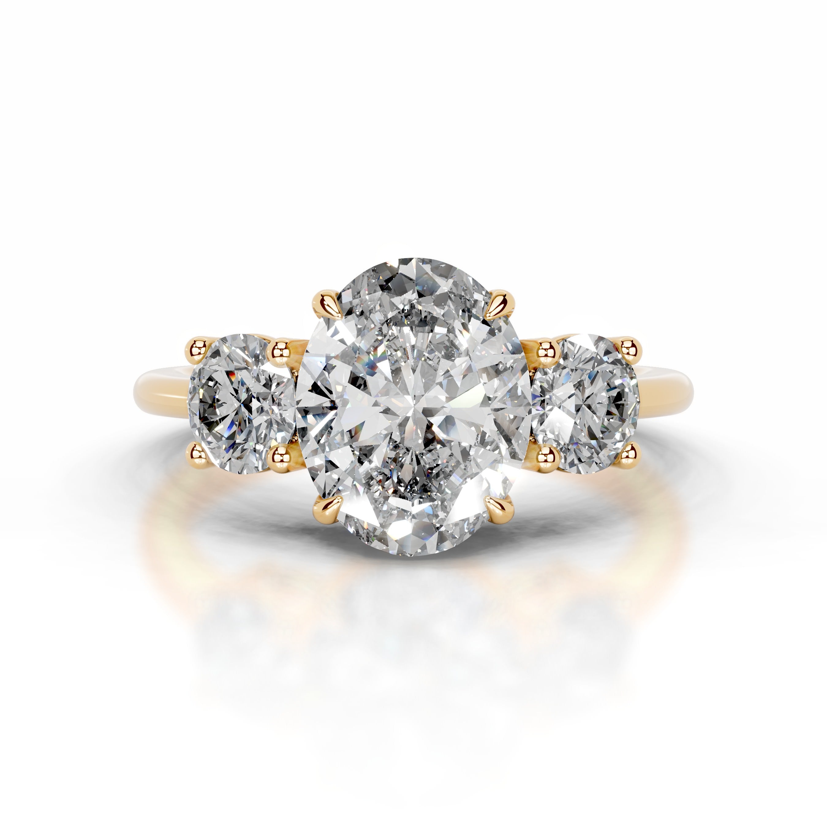 Emanuela Diamond Engagement Ring - 18K Yellow Gold