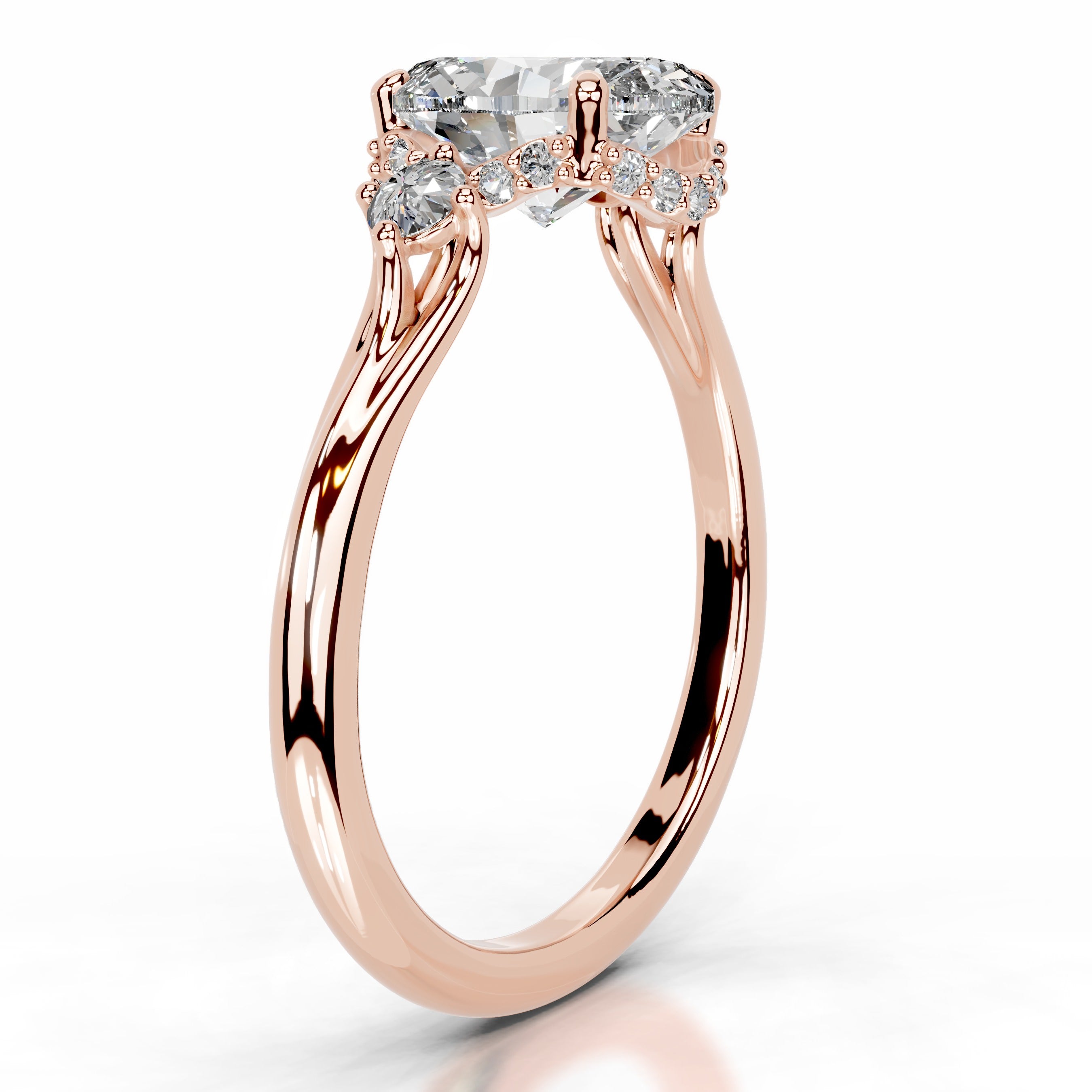 Antonia Diamond Engagement Ring - 14K Rose Gold