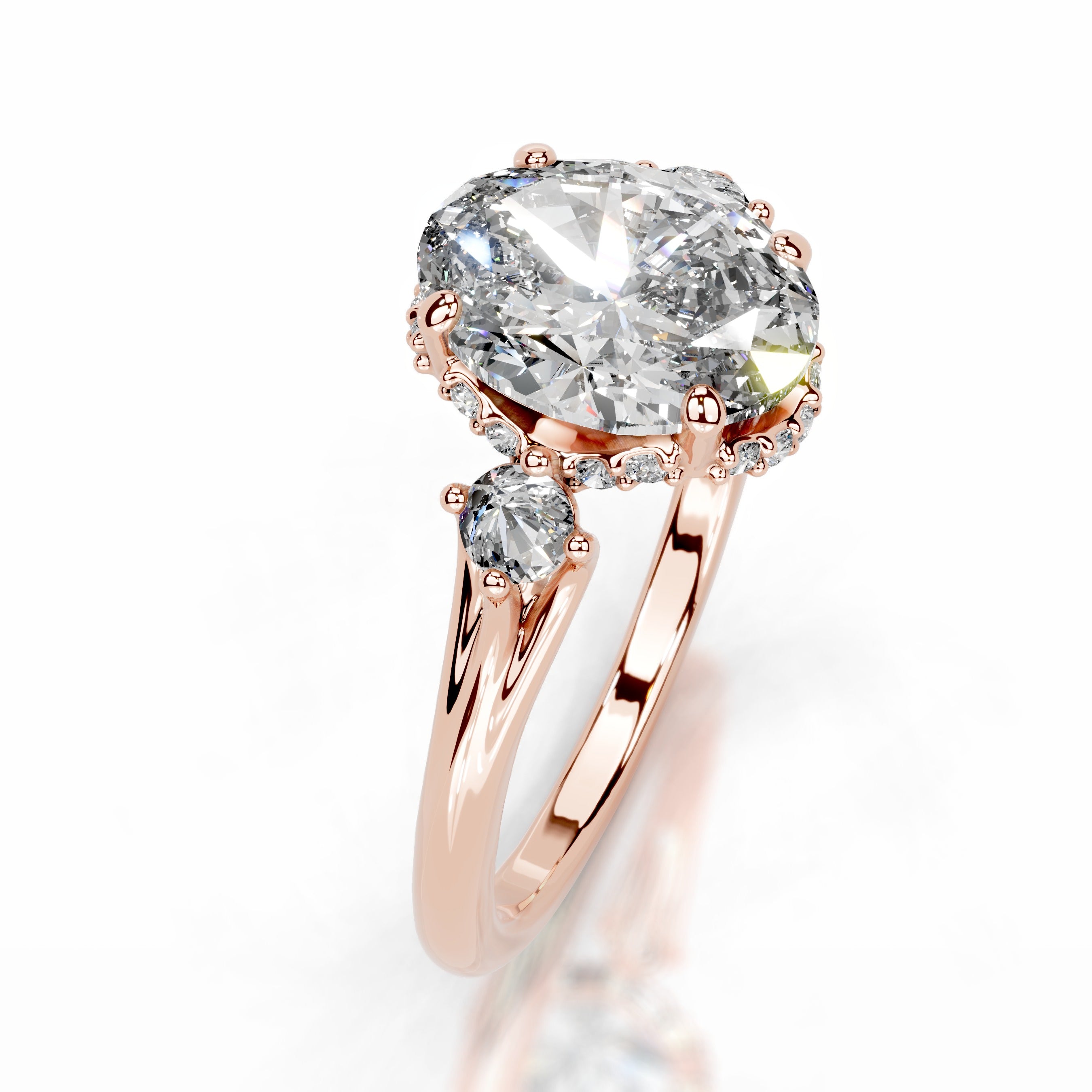 Antonia Diamond Engagement Ring - 14K Rose Gold