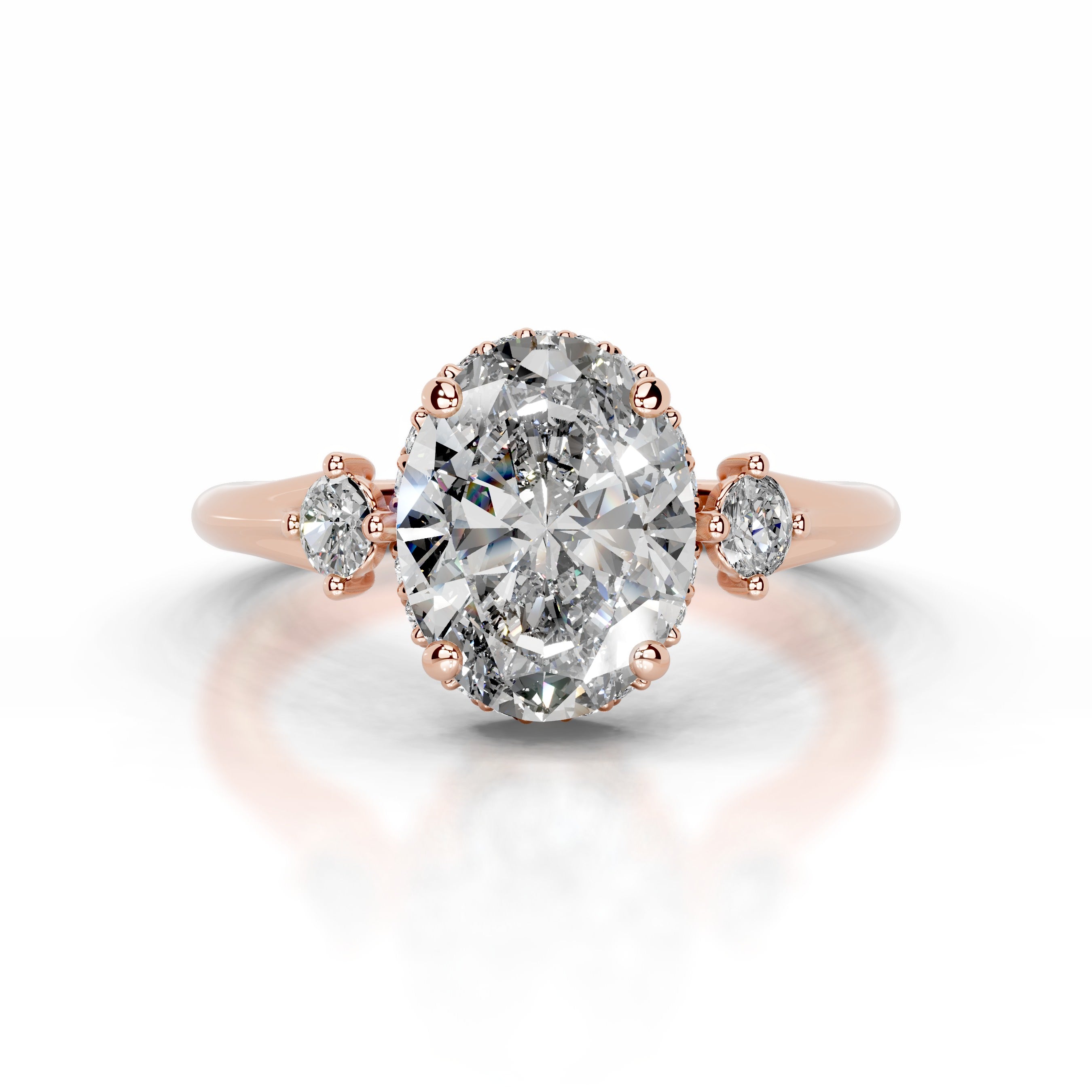 Antonia Diamond Engagement Ring - 14K Rose Gold