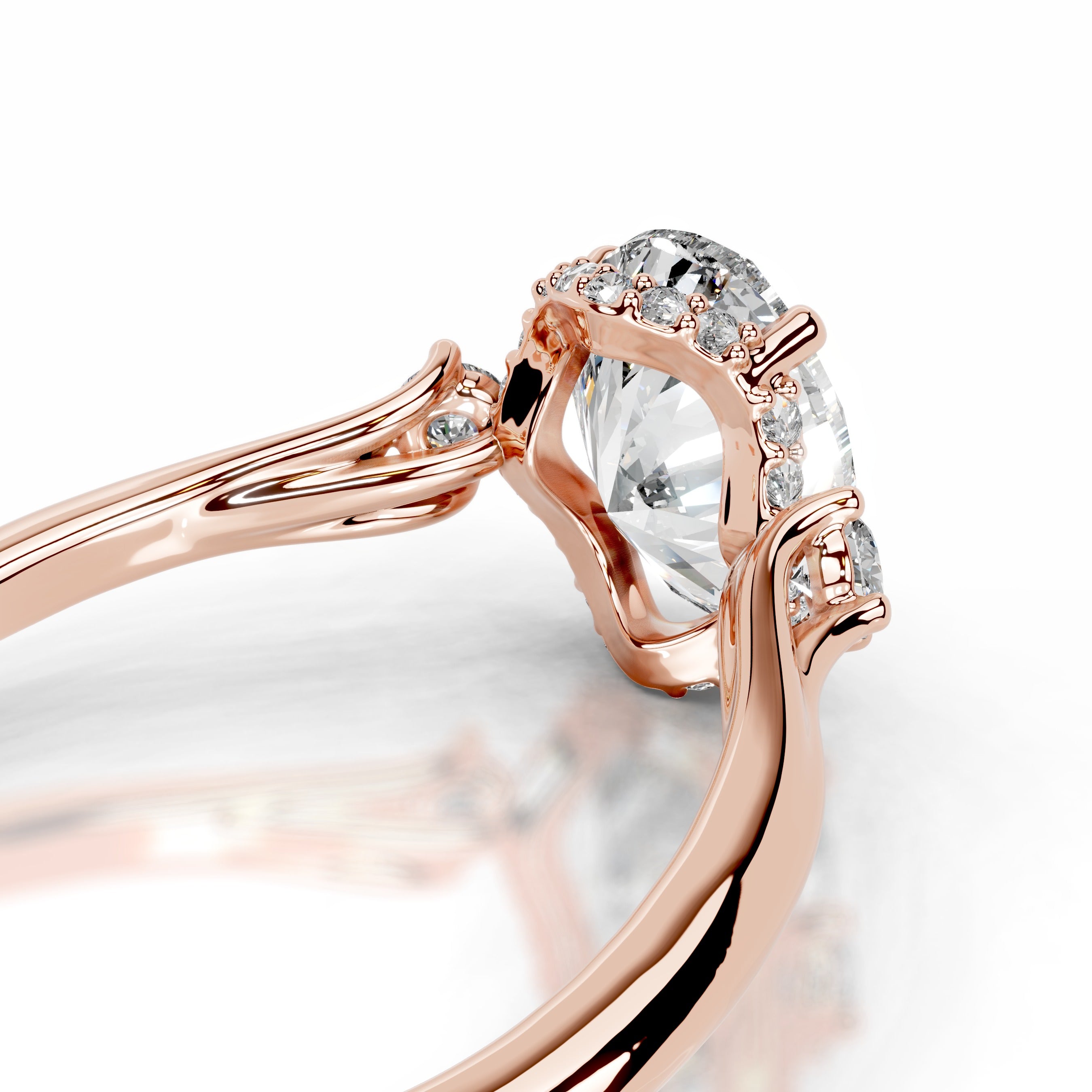 Antonia Diamond Engagement Ring - 14K Rose Gold