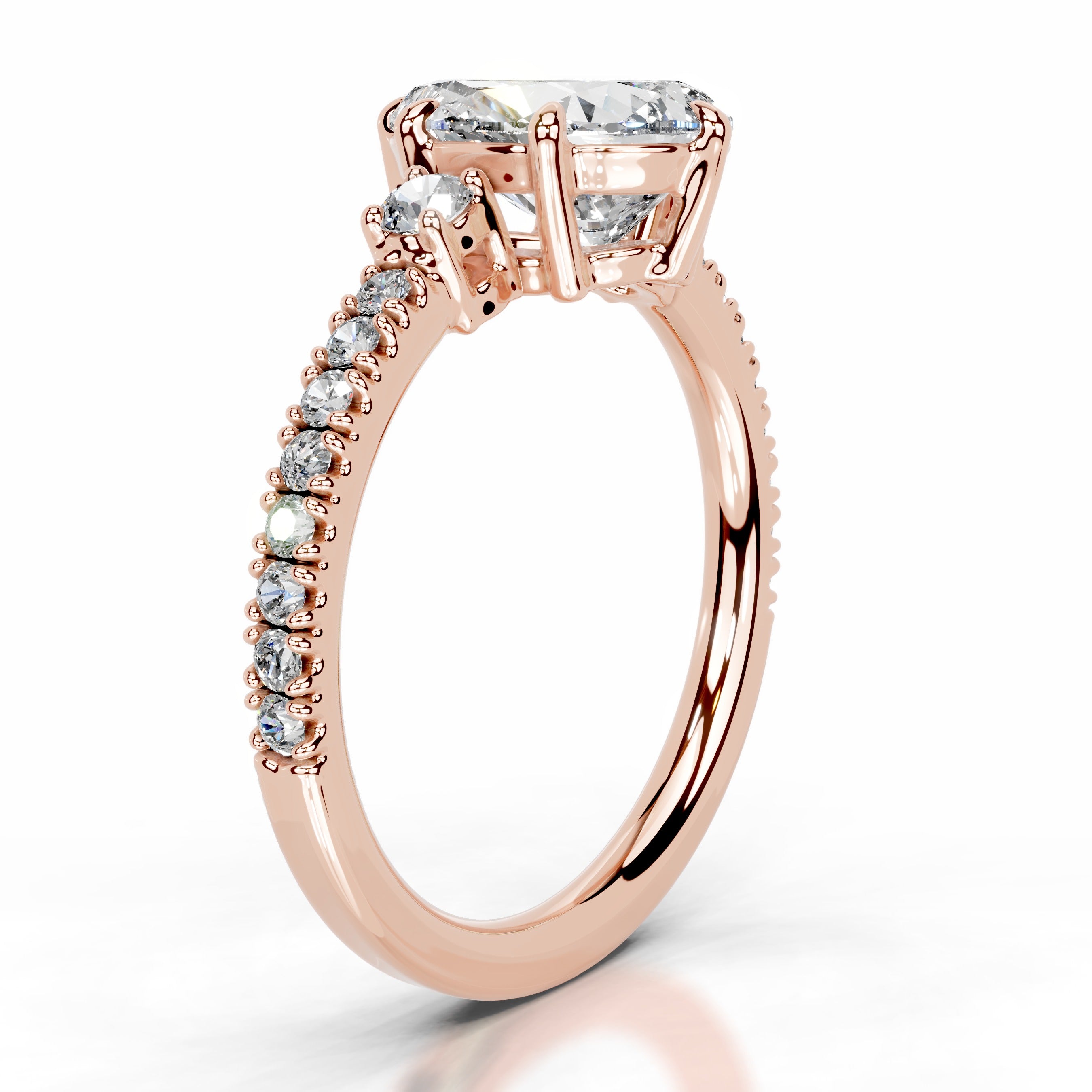 Leandra Lab Grown Diamond Ring - 14K Rose Gold