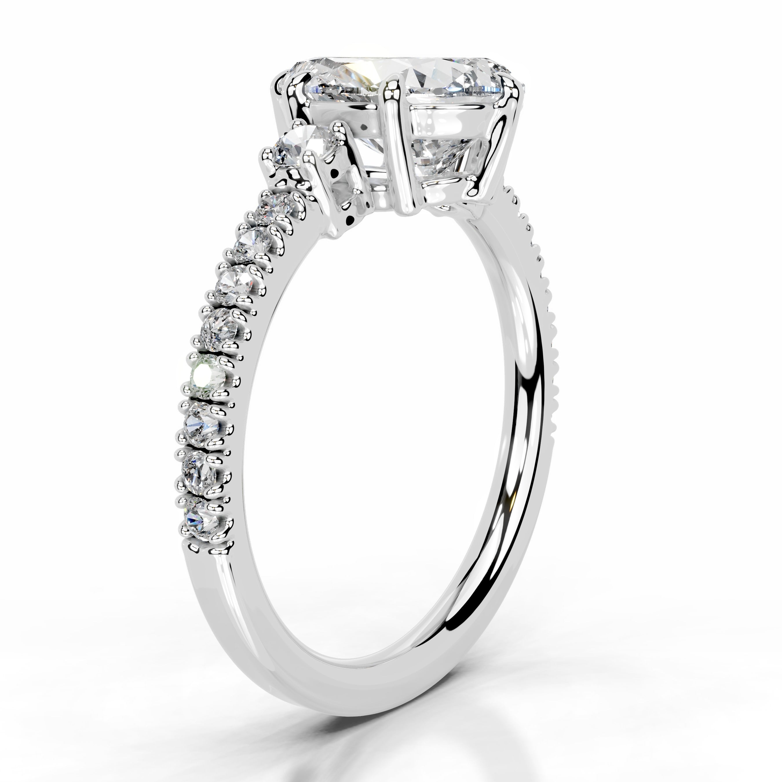 Leandra Diamond Engagement Ring - 14 White Gold