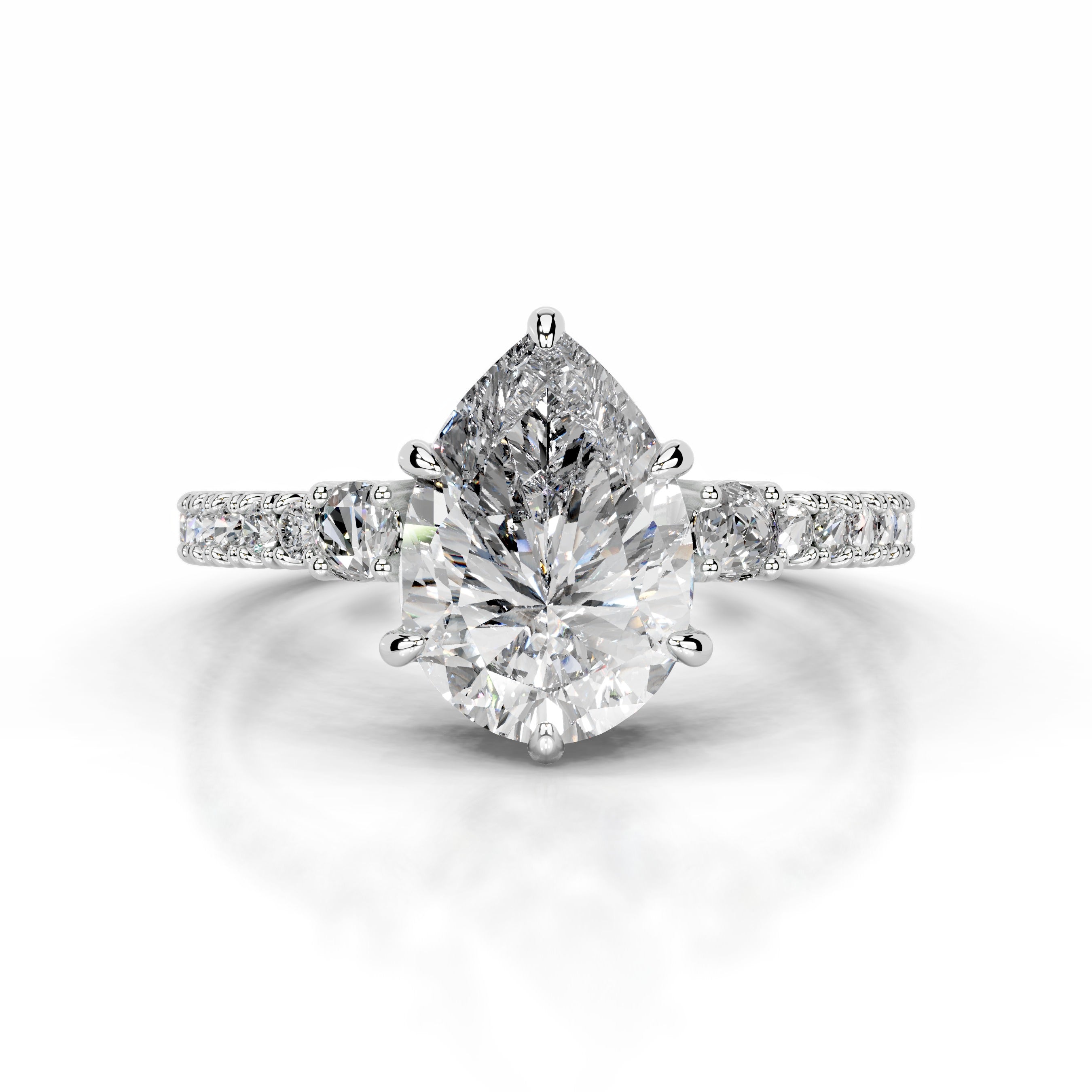 Leandra Diamond Engagement Ring - 14 White Gold