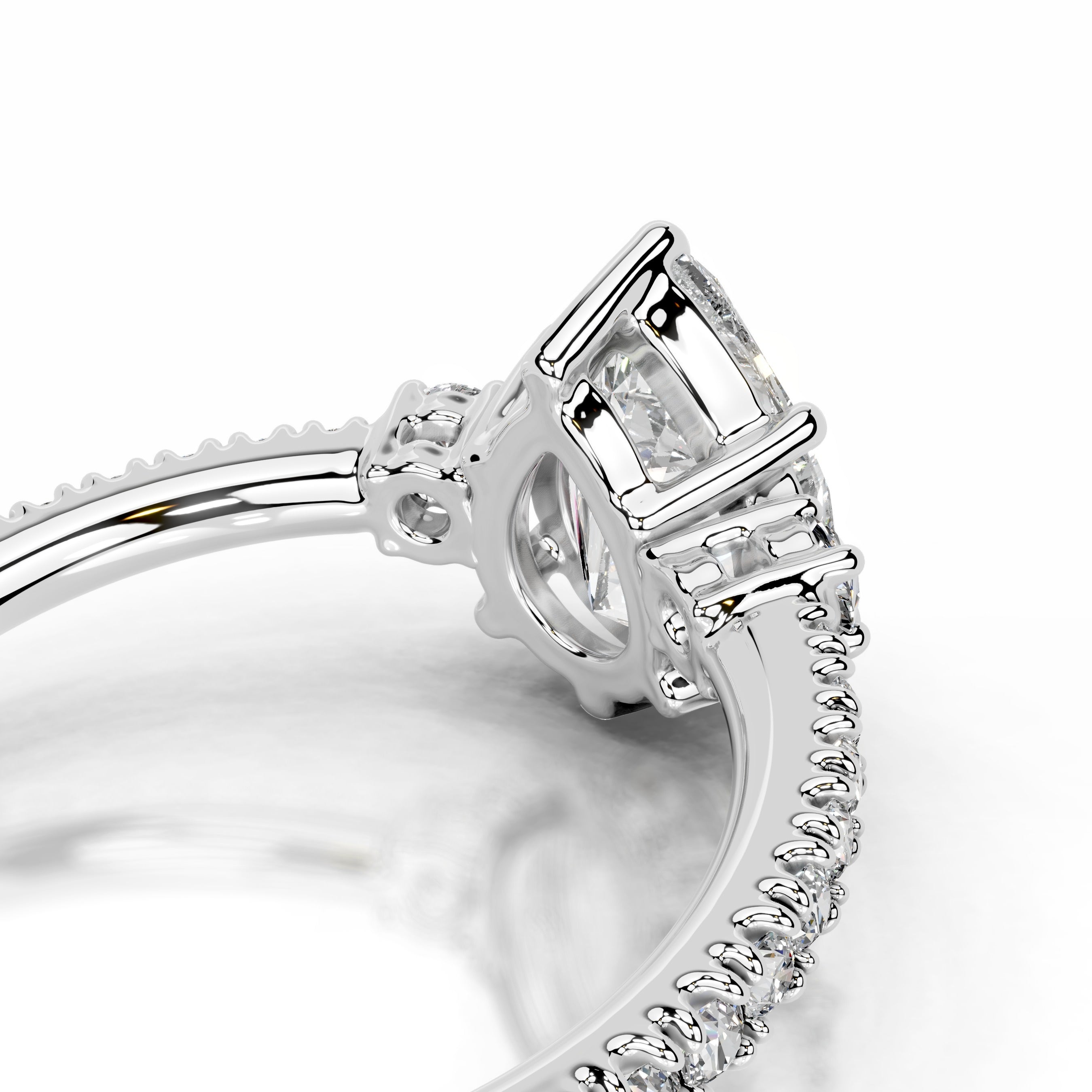 Leandra Diamond Engagement Ring - 14 White Gold