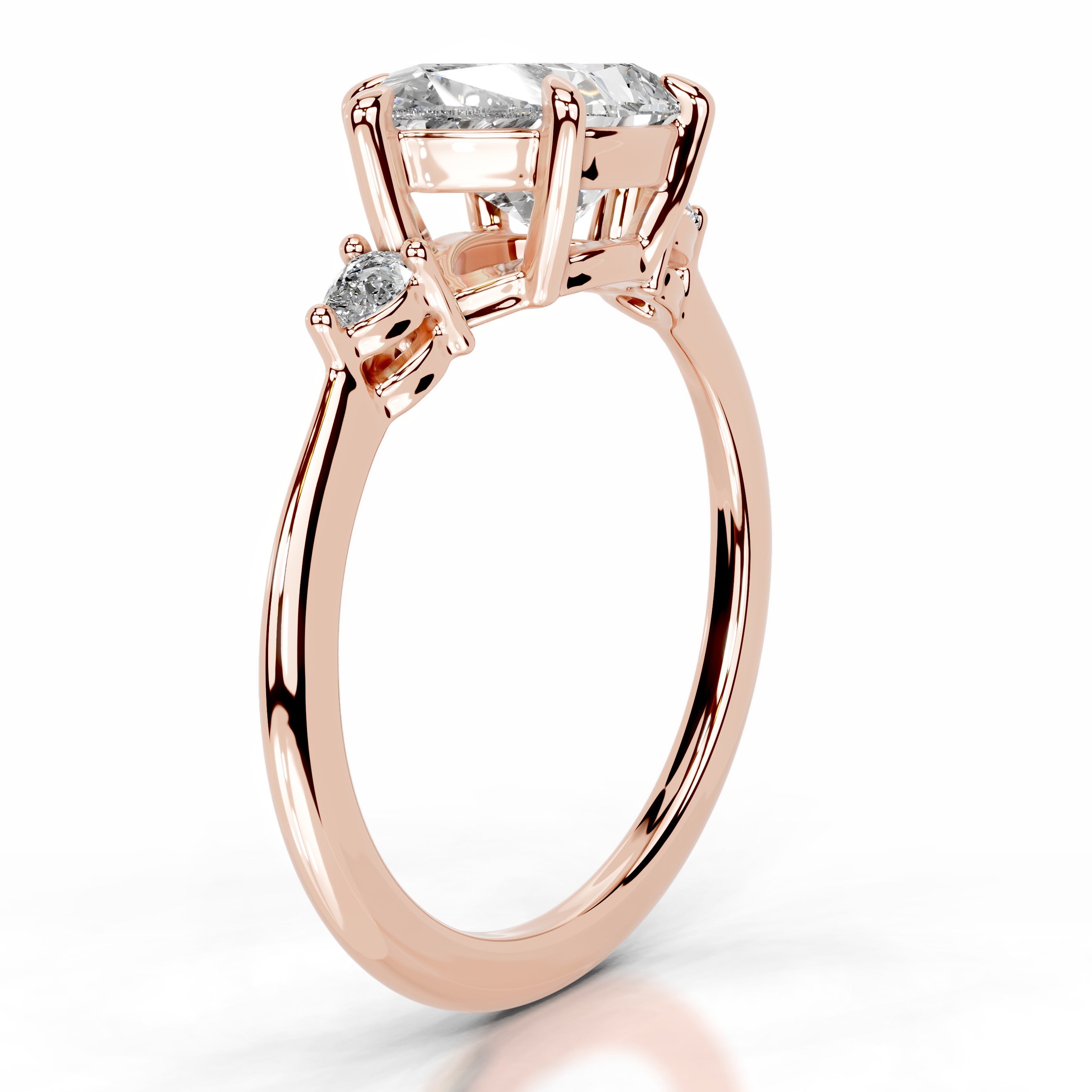 Maura Diamond Engagement Ring - 14K Rose Gold