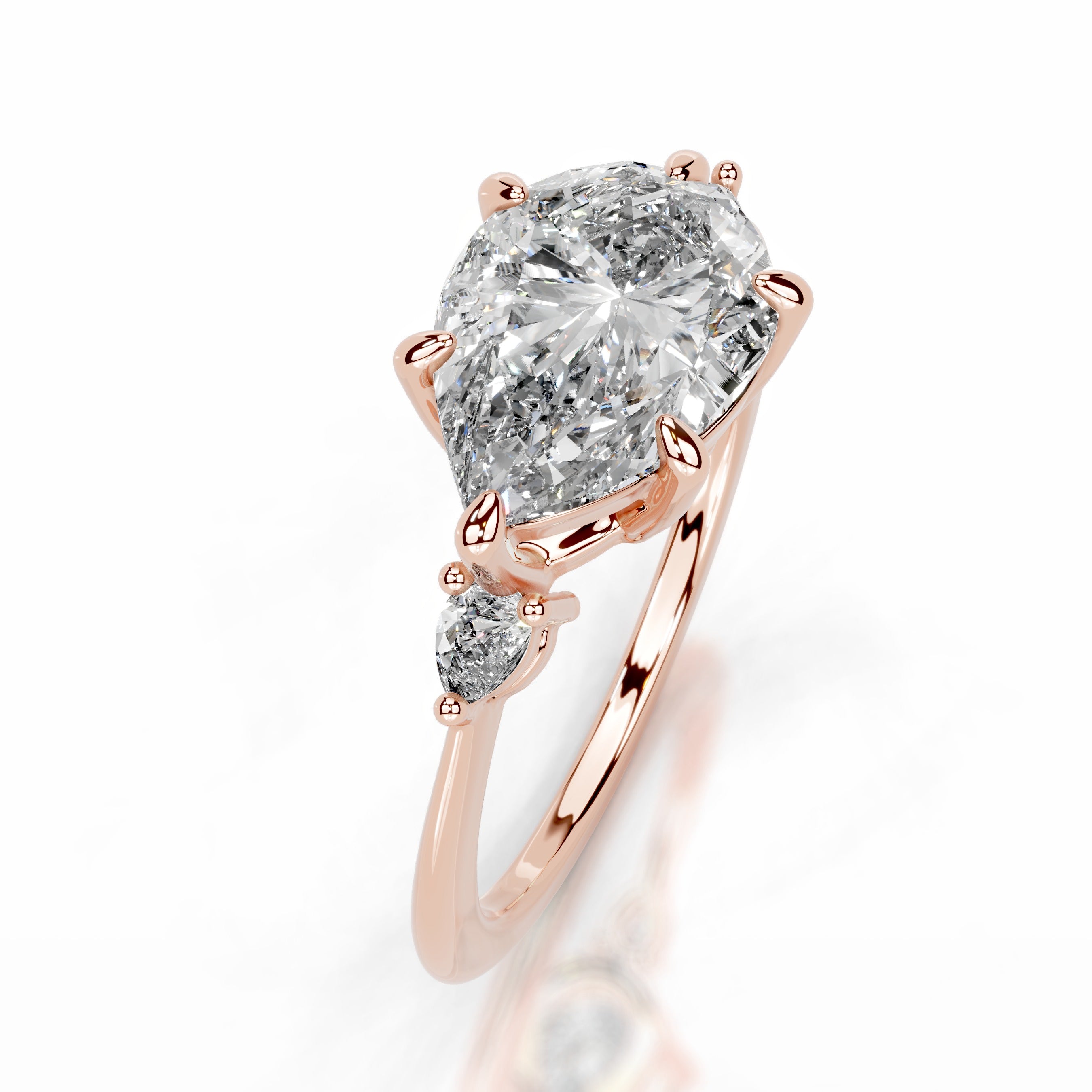 Maura Diamond Engagement Ring - 14K Rose Gold