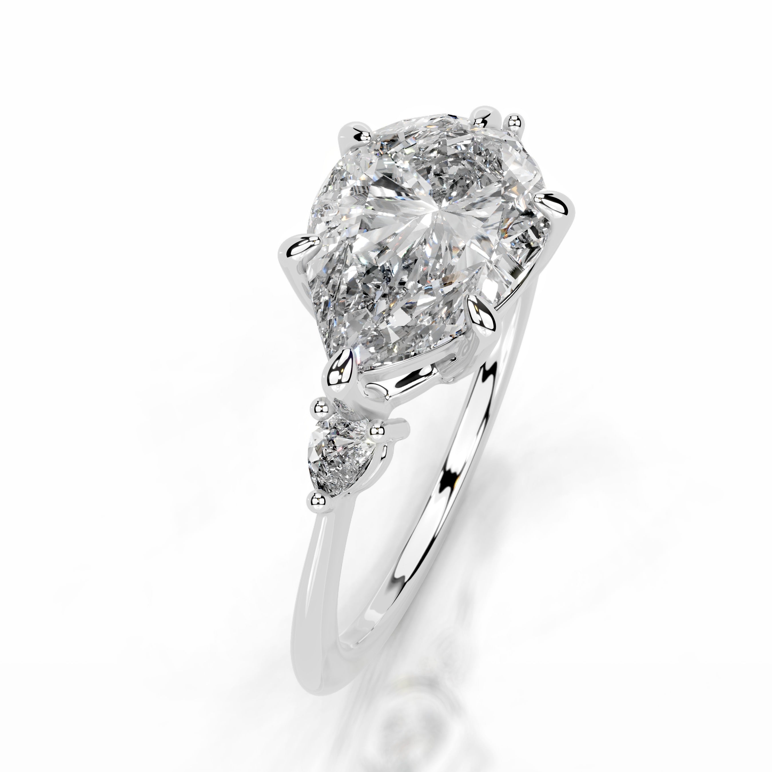 Maura Diamond Engagement Ring - 18K White Gold