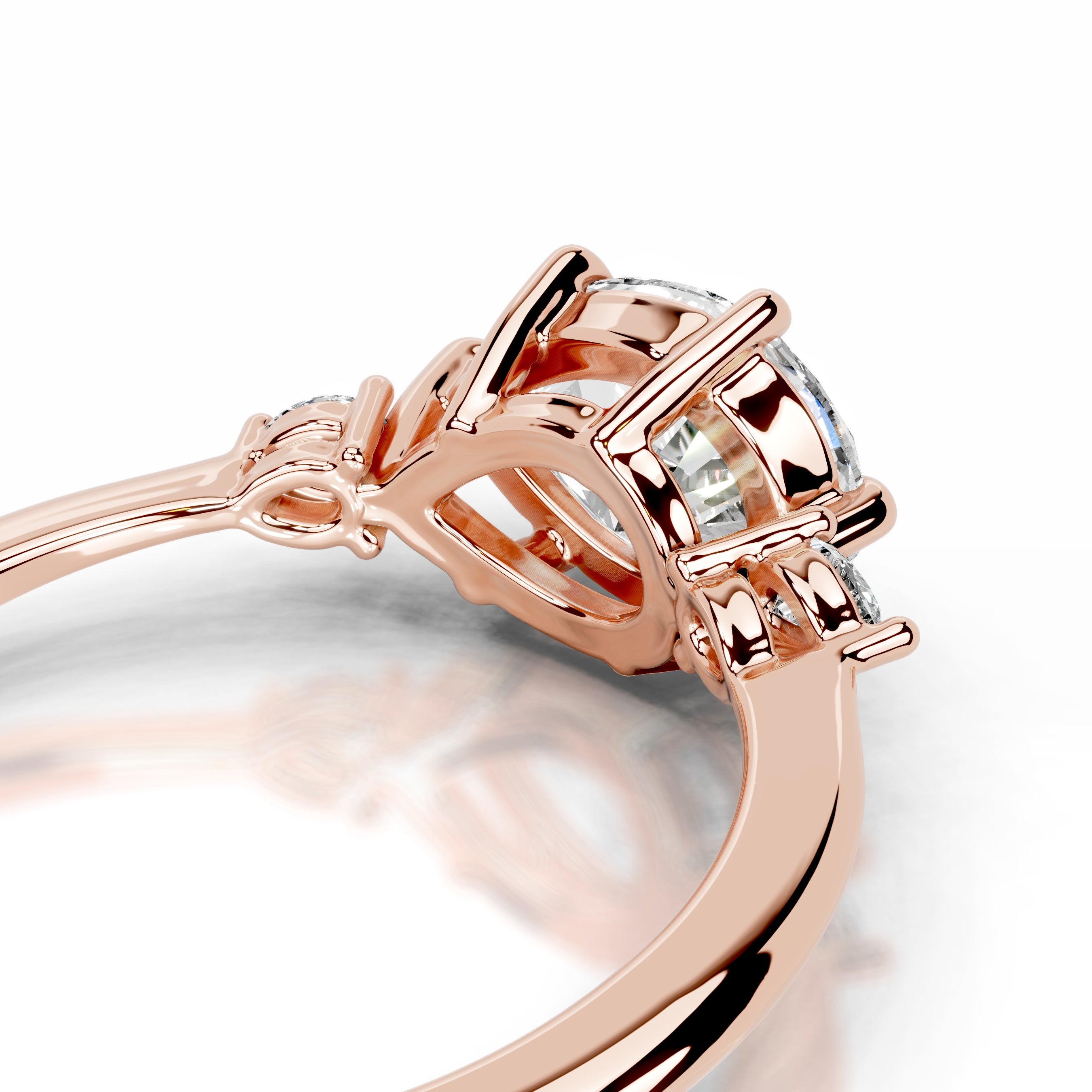 Maura Diamond Engagement Ring - 14K Rose Gold