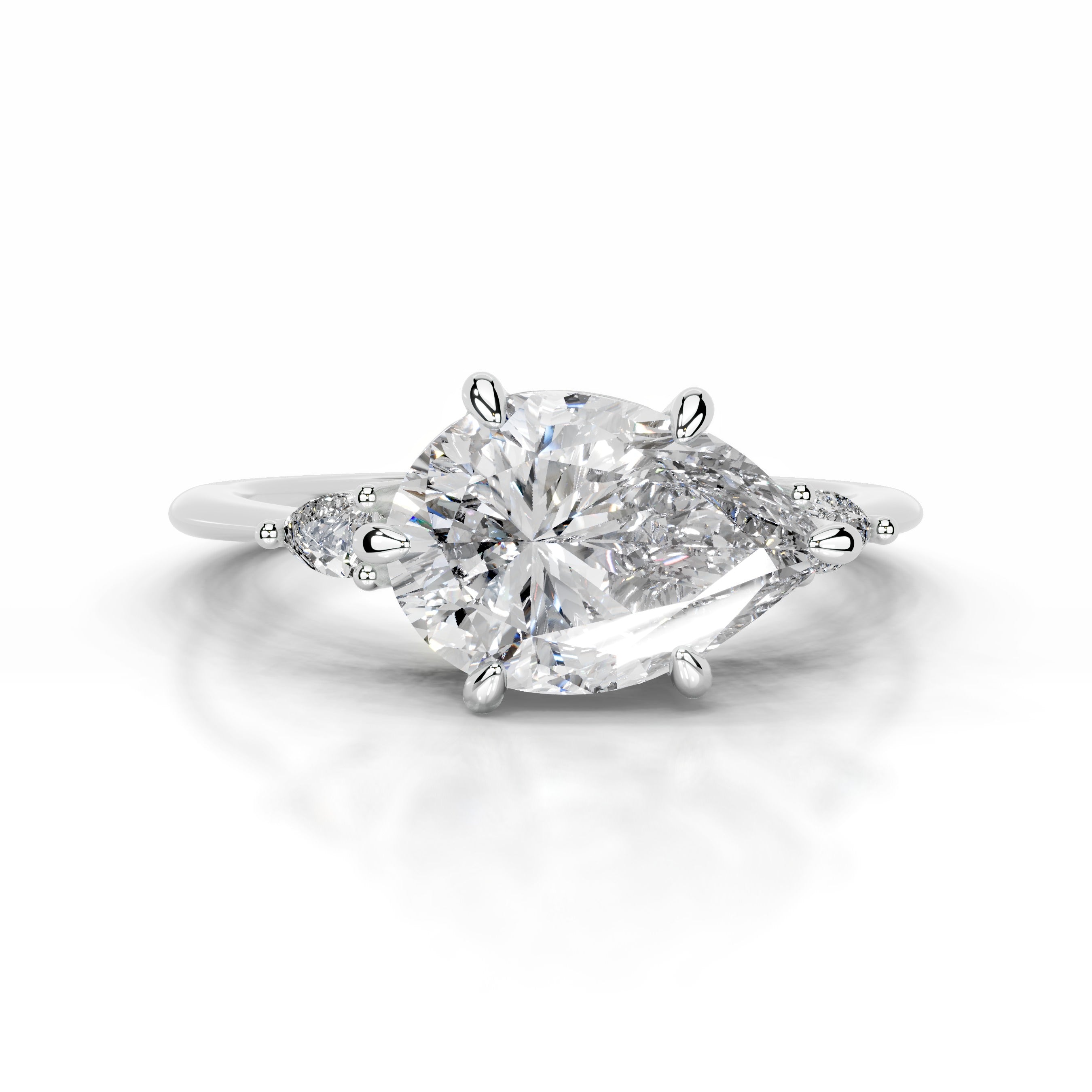 Maura Diamond Engagement Ring - 14 White Gold