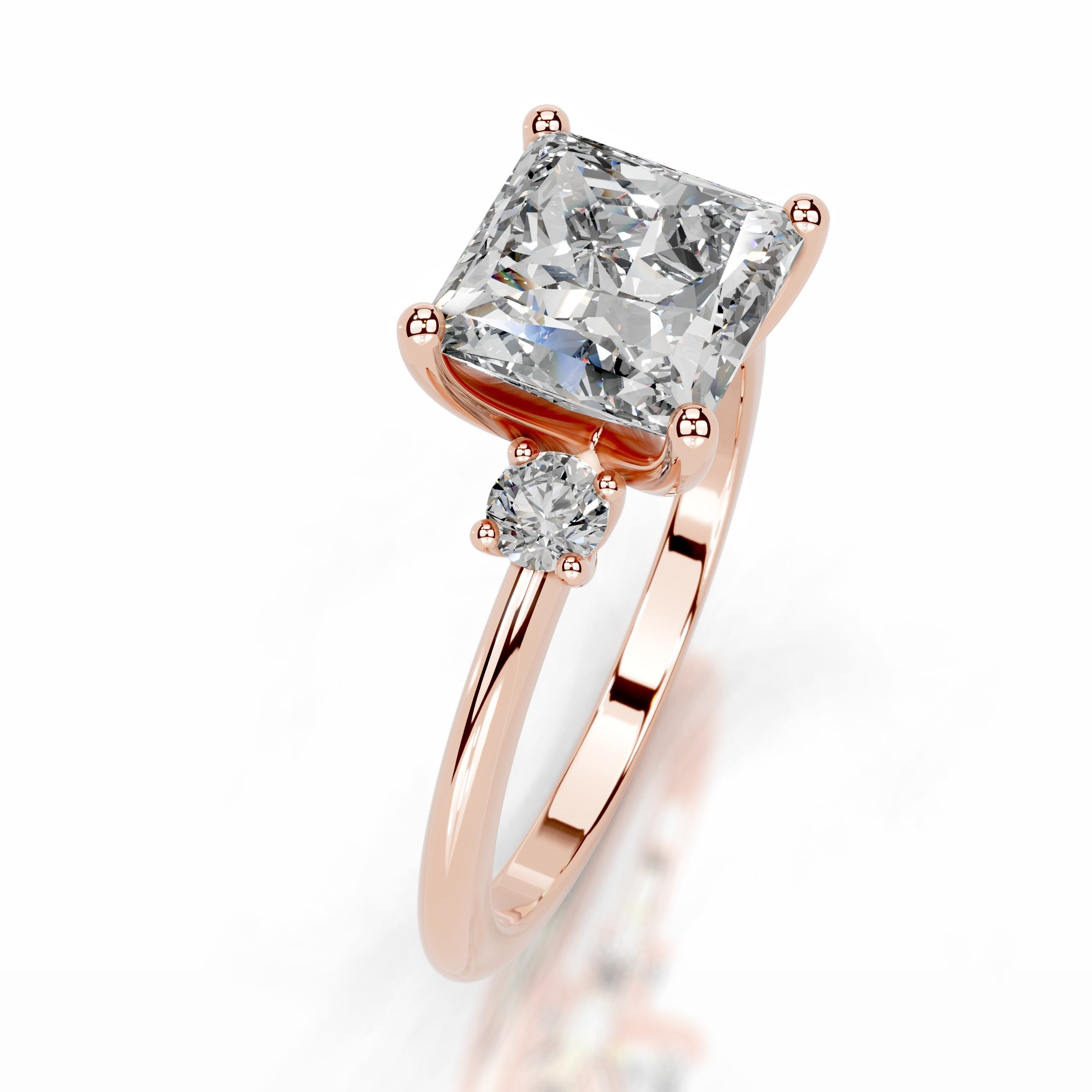 Blanca Diamond Engagement Ring - 14K Rose Gold