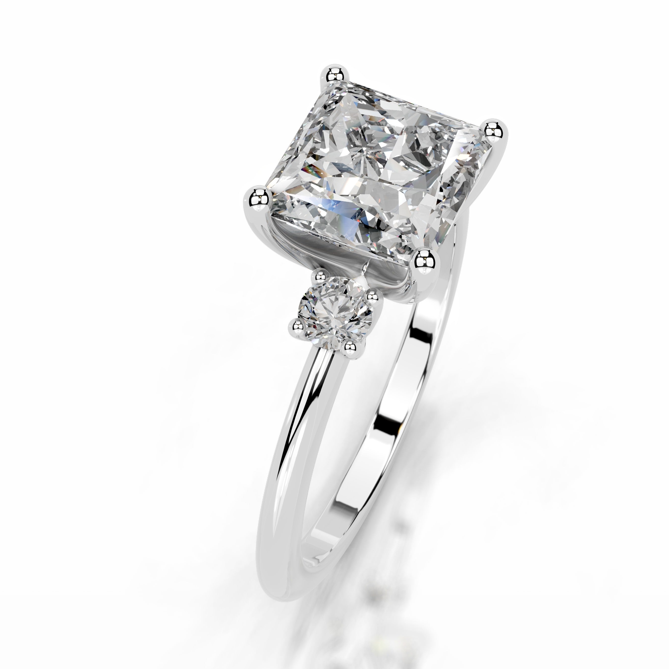 Blanca Diamond Engagement Ring - 18K White Gold