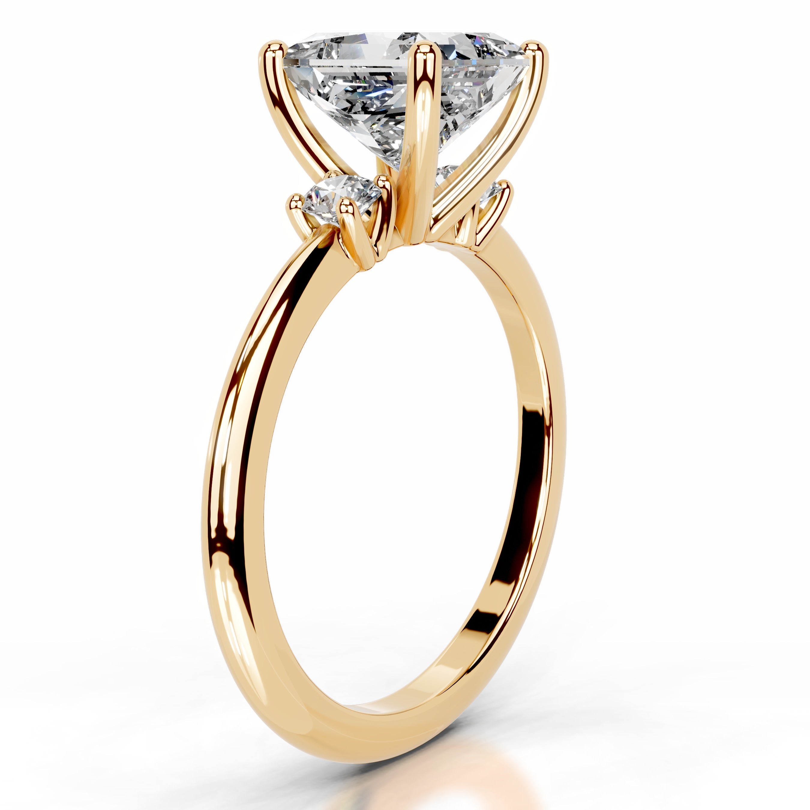 Blanca Diamond Engagement Ring - 18K Yellow Gold