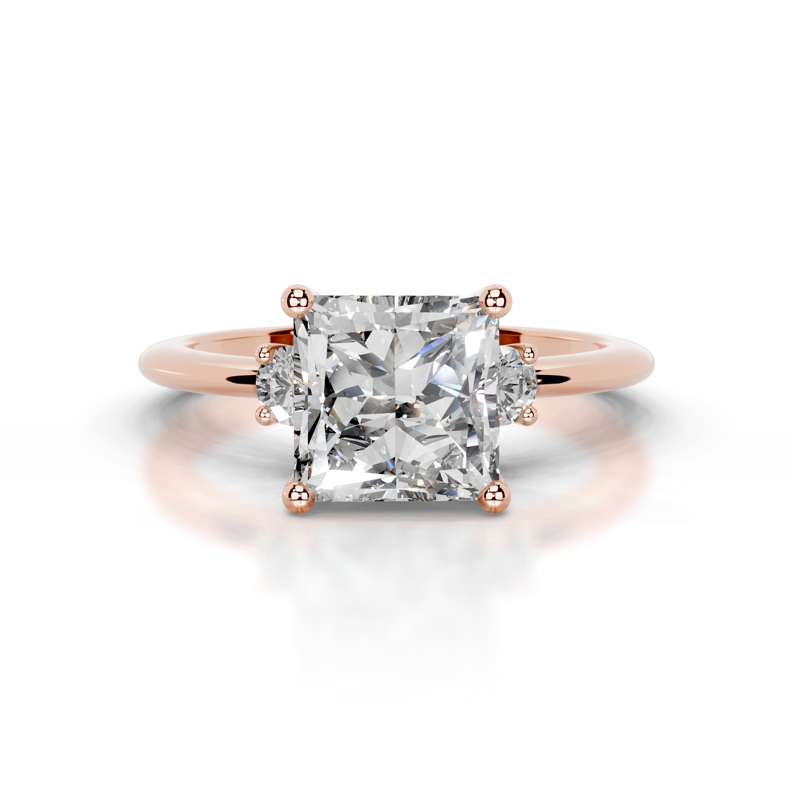 Blanca Diamond Engagement Ring - 14K Rose Gold - Main Stone 2.07 Carat