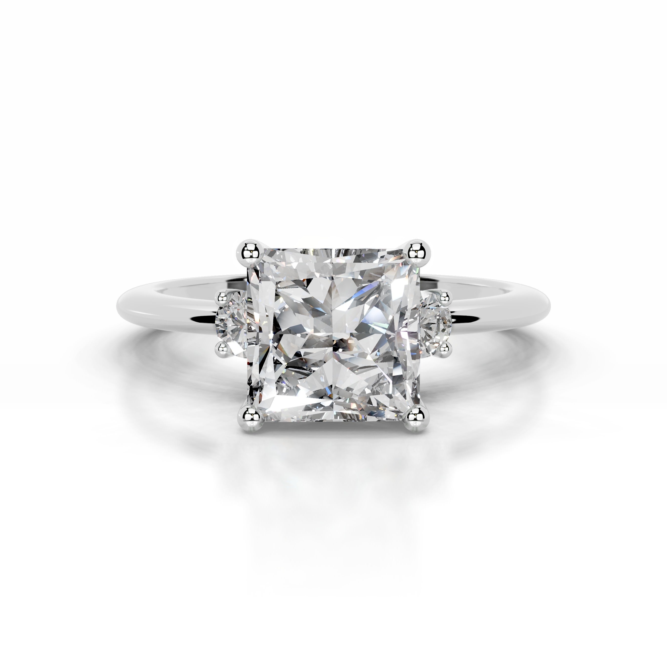 Blanca Diamond Engagement Ring - 18K White Gold