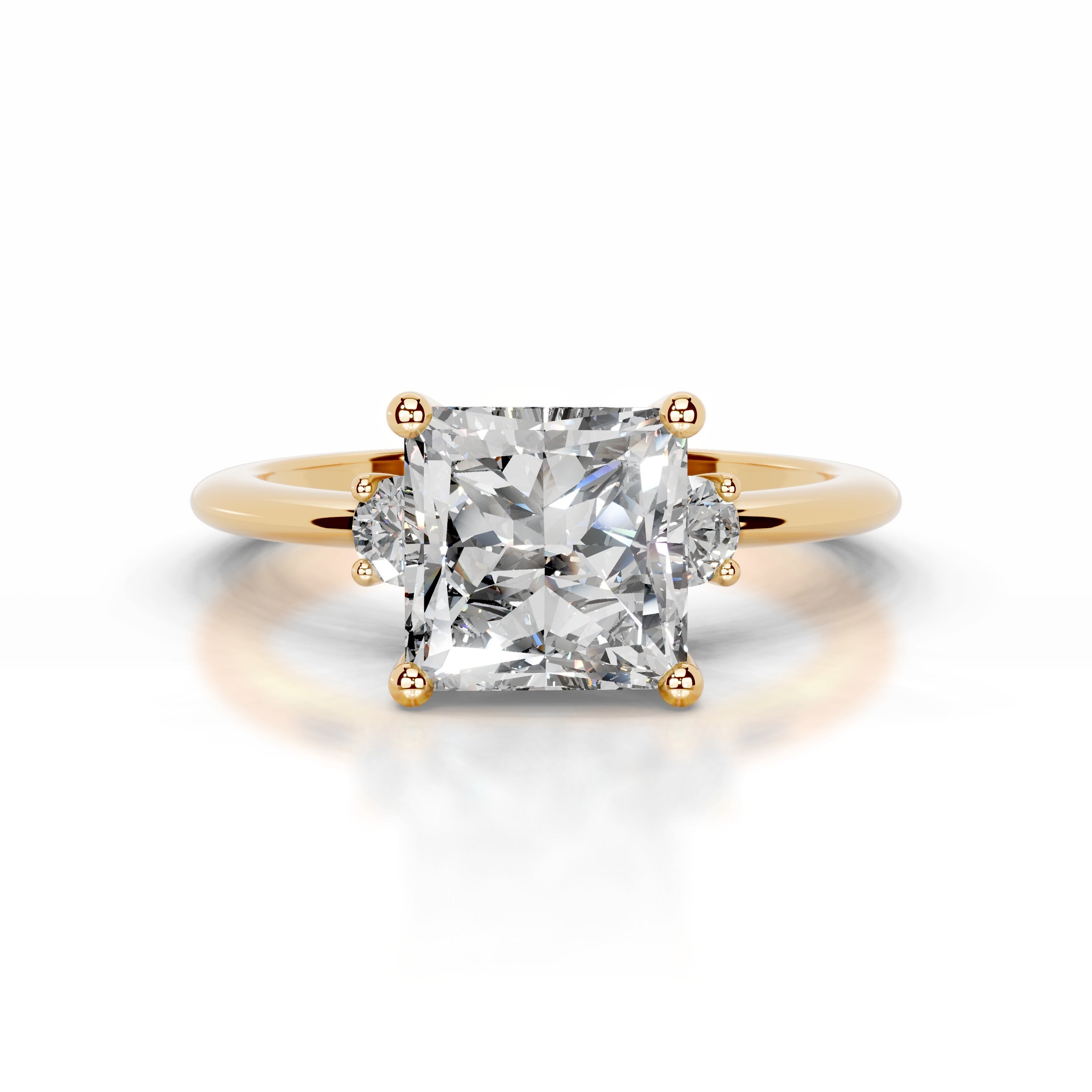 Blanca Diamond Engagement Ring - 18K Yellow Gold