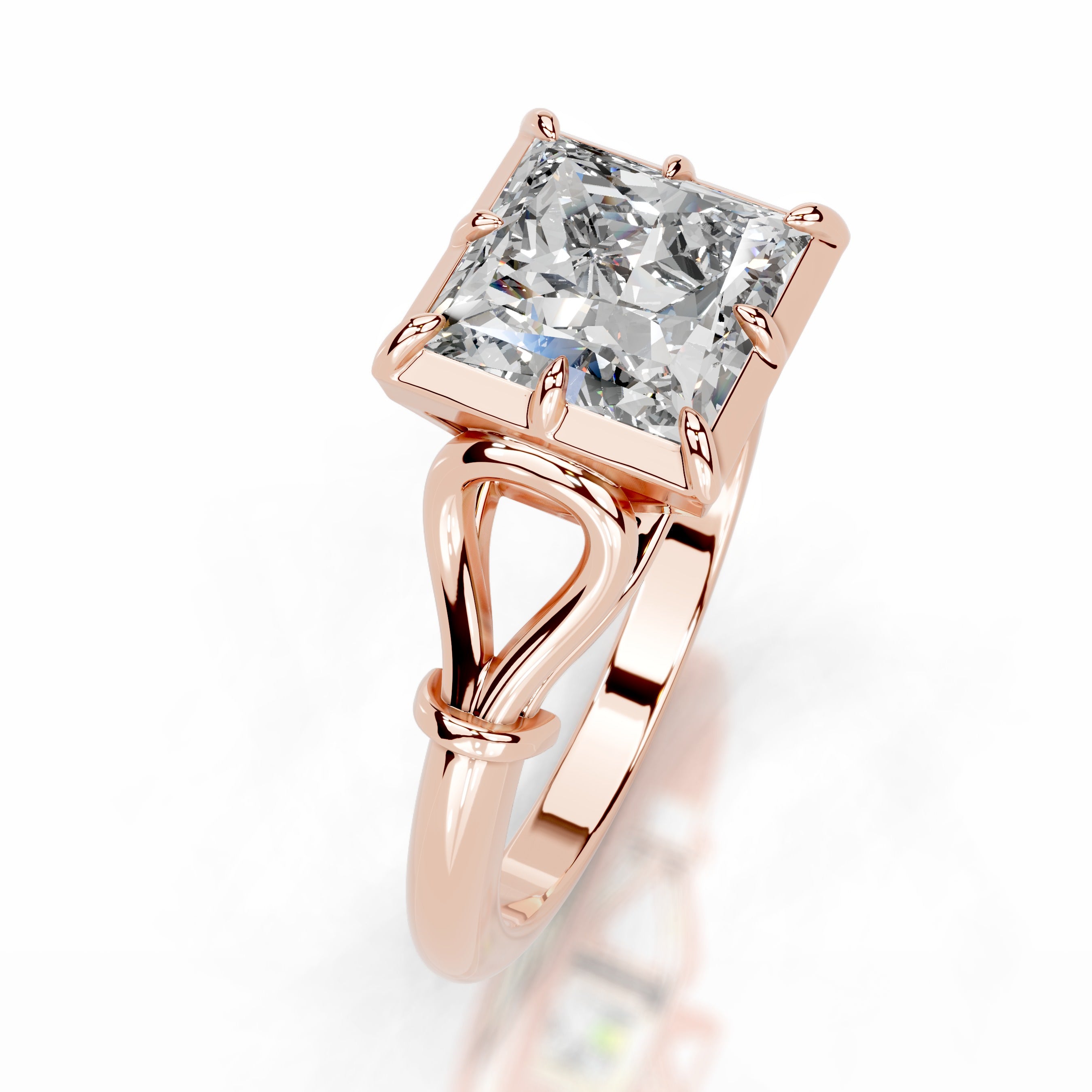 Estrella Diamond Engagement Ring - 14K Rose Gold