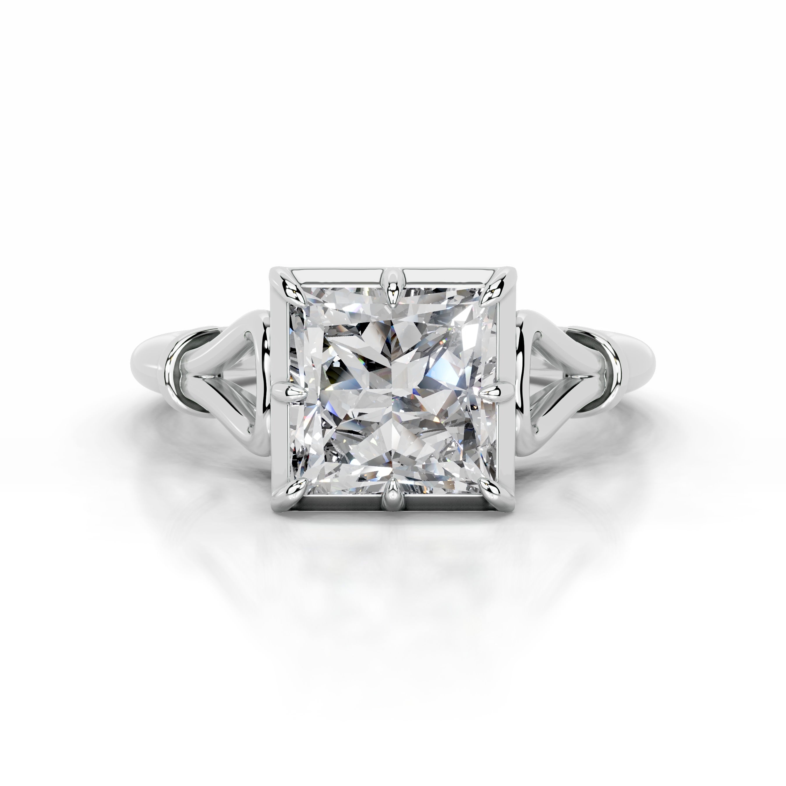 Estrella Diamond Engagement Ring - 14 White Gold