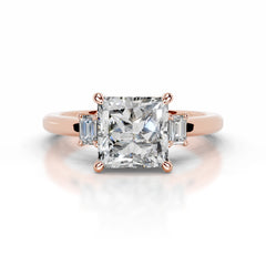 Luz Diamond Engagement Ring - 14K Rose Gold - Main Stone 2.07 Carat