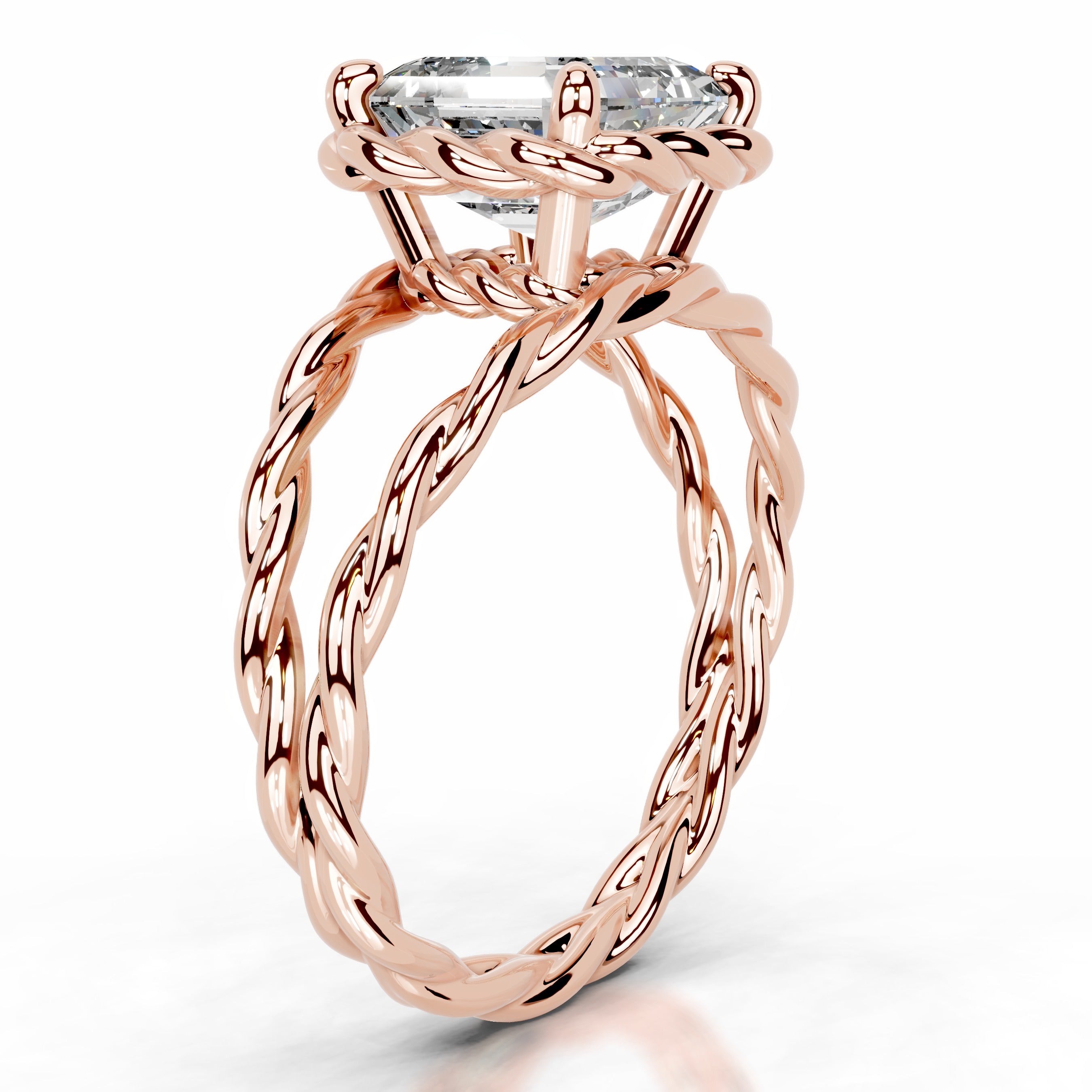 Yul Diamond Engagement Ring - 14K Rose Gold