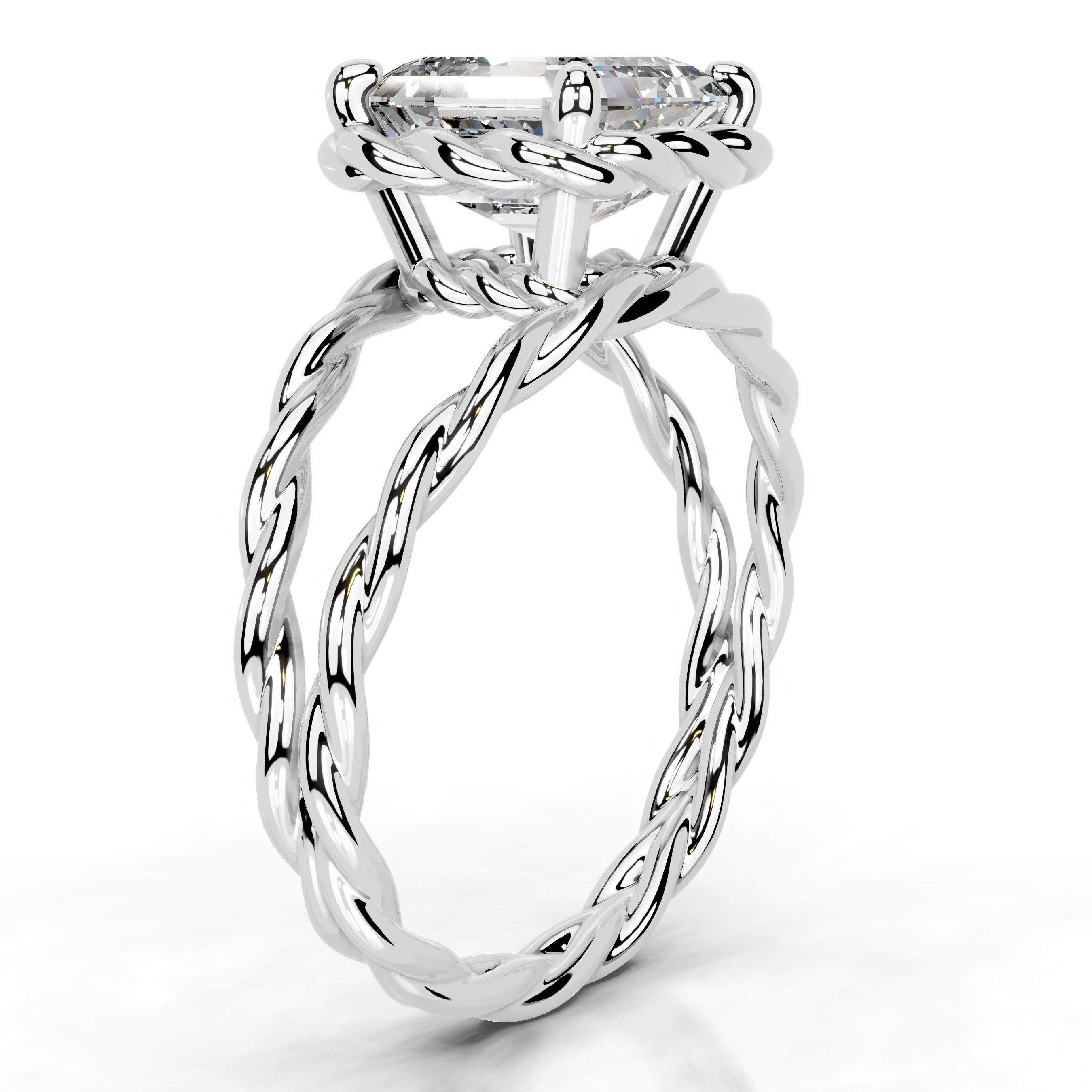 Yul Diamond Engagement Ring - 14K White Gold