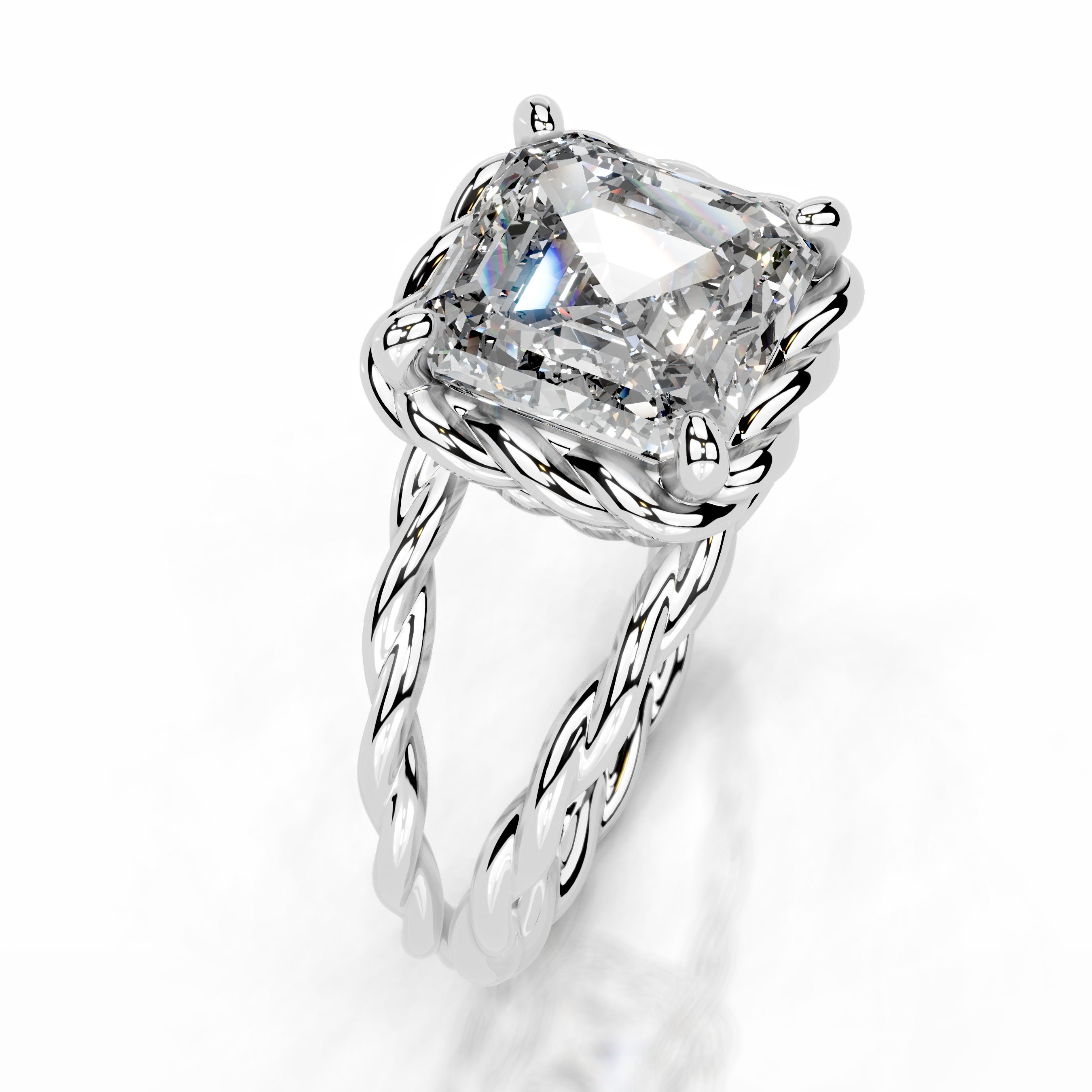 Yul Diamond Engagement Ring - 14K White Gold