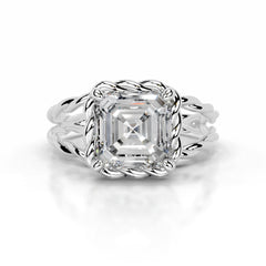 Yul Diamond Engagement Ring - Platinum