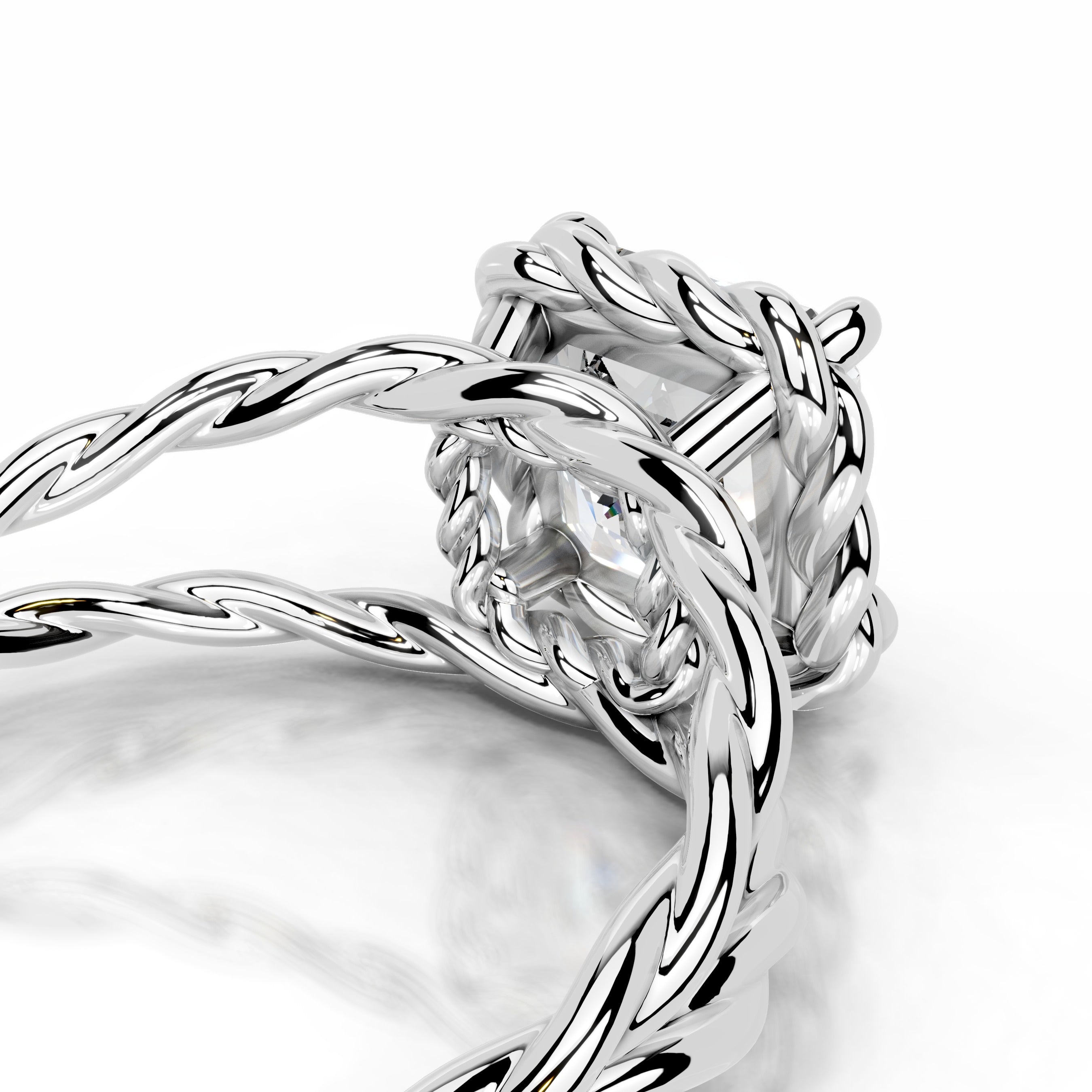 Yul Diamond Engagement Ring - 14K White Gold