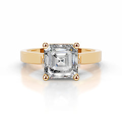 Daisy Diamond Engagement Ring - 18K Yellow Gold