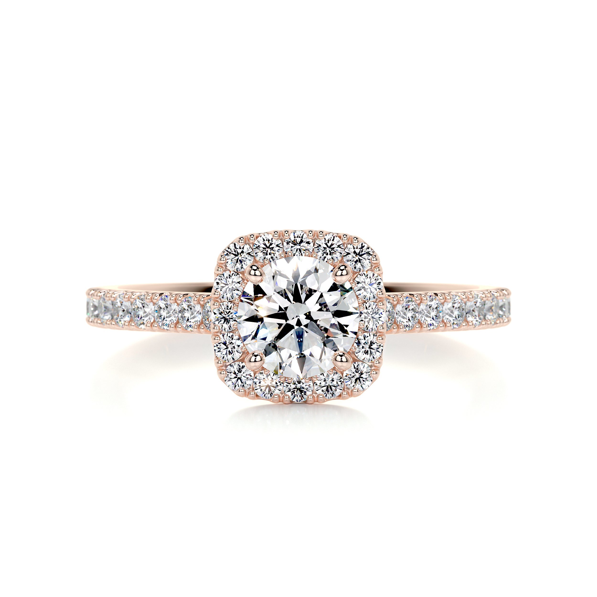 Claudia Diamond Engagement Ring - 14K Rose Gold