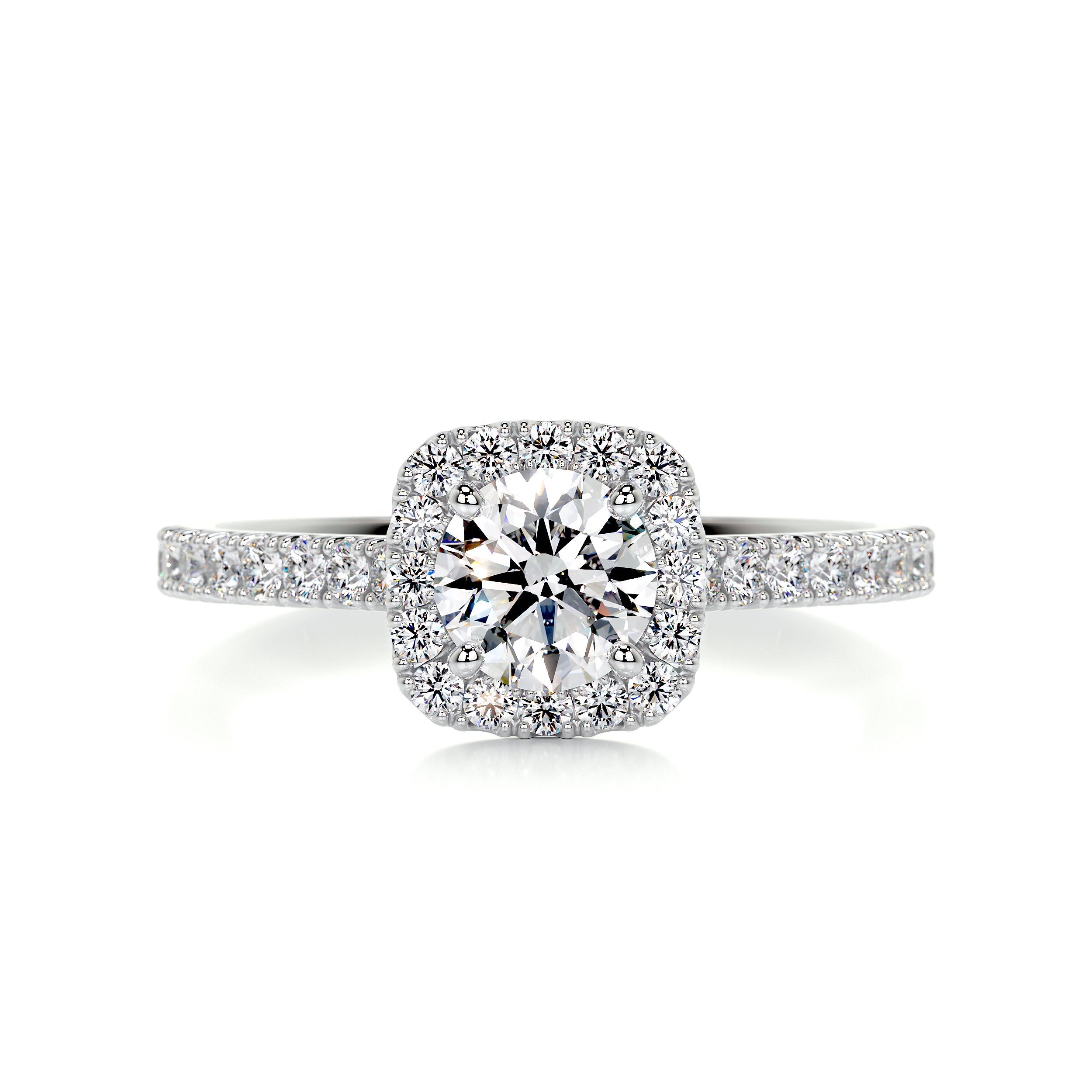 Claudia Diamond Engagement Ring - 14K White Gold