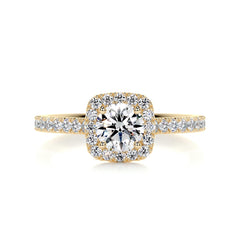 Claudia Diamond Engagement Ring - 18K Yellow Gold
