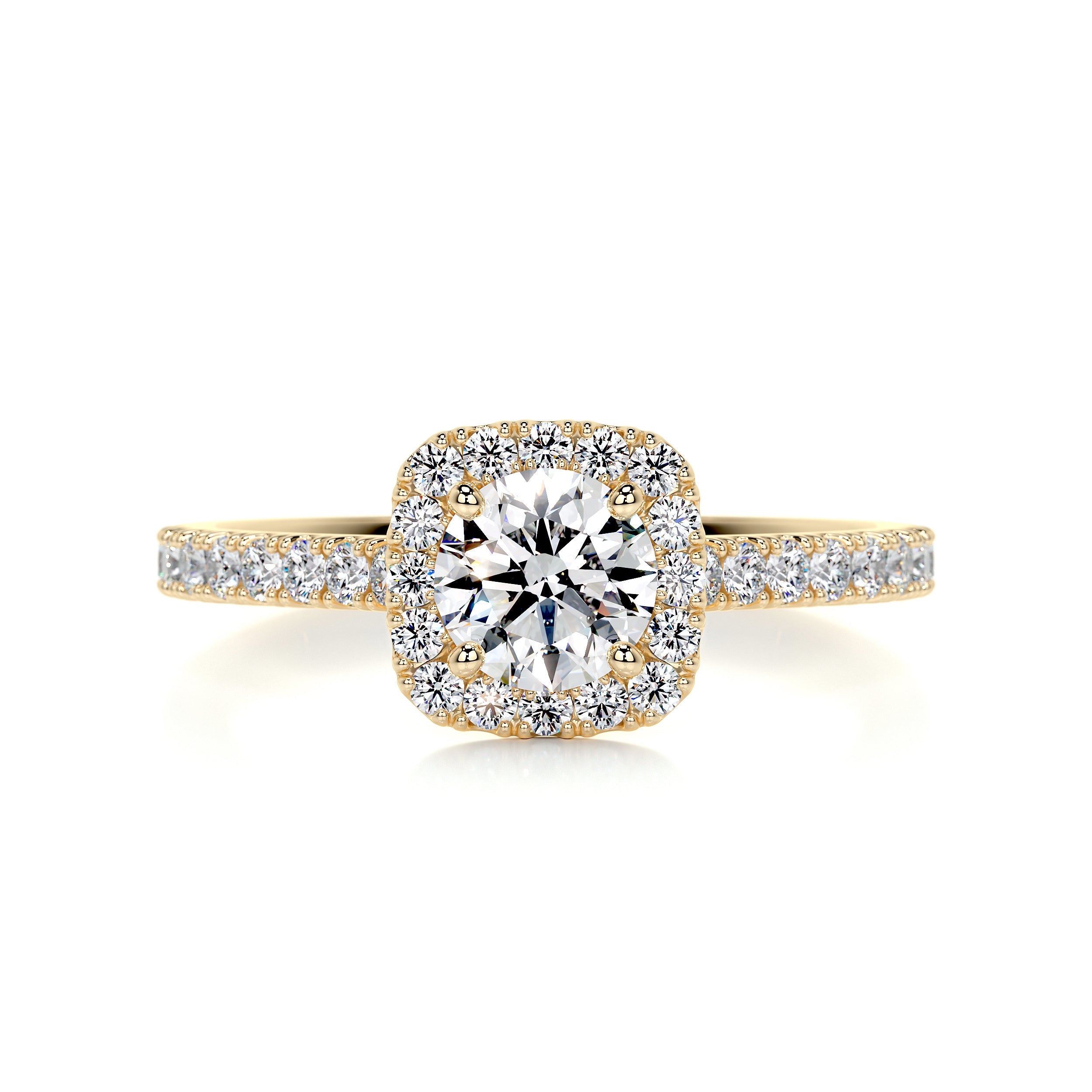 Claudia Diamond Engagement Ring - 18K Yellow Gold