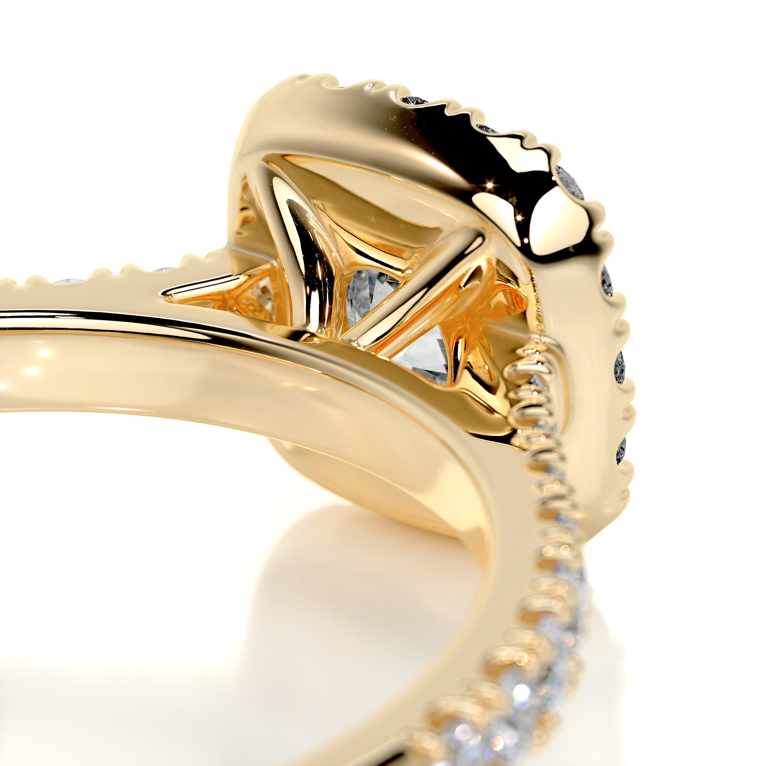 Claudia Diamond Engagement Ring   (0.70 Carat) -14K Yellow Gold (RTS)