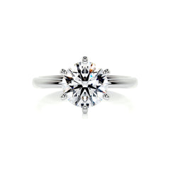 Samantha Diamond Engagement Ring - 18K White Gold