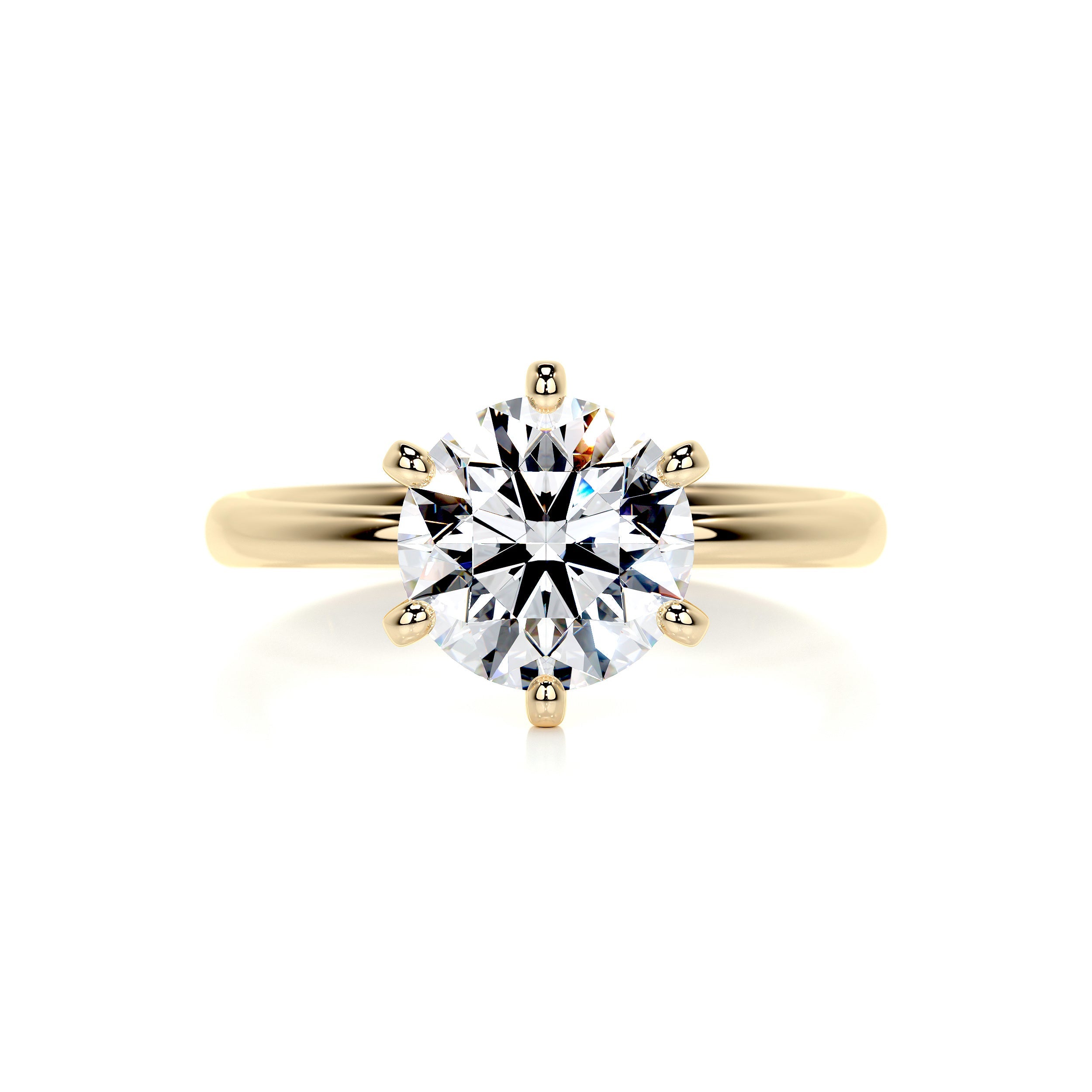 Samantha Diamond Engagement Ring - 18K Yellow Gold