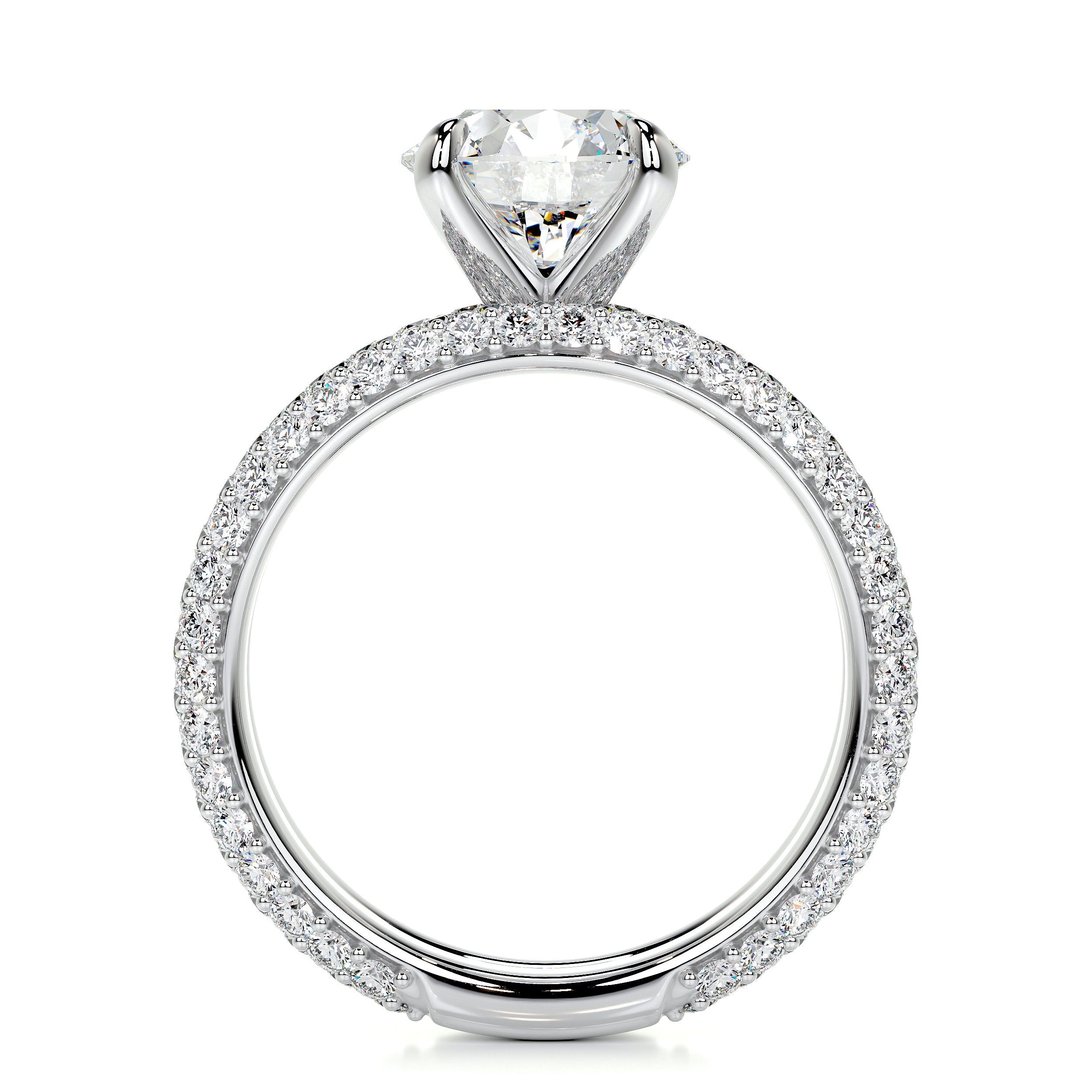 Charlotte Lab Grown Diamond Bridal Set   (4 Carat) -14K White Gold