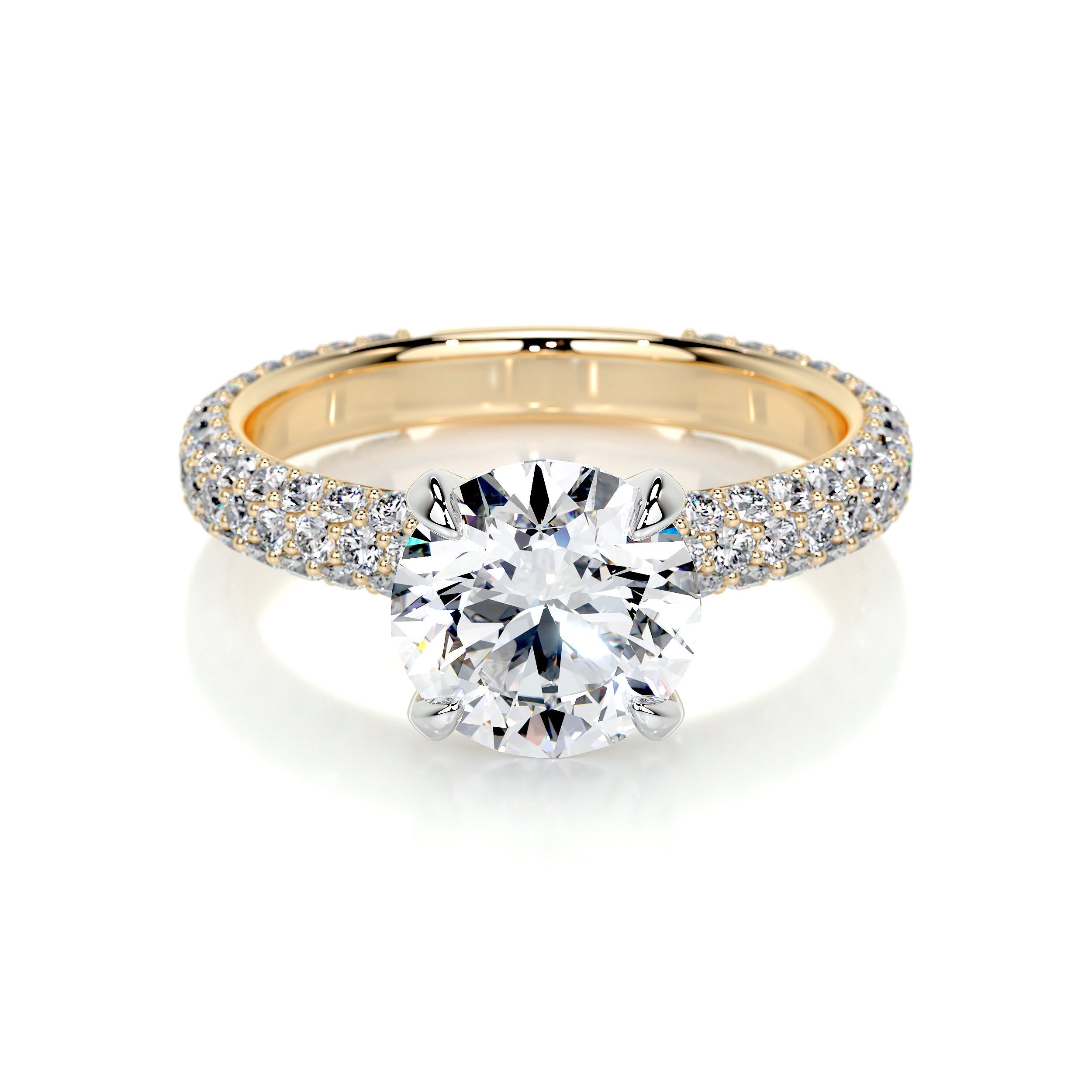 Charlotte Lab Grown Diamond Ring   (2.5 Carat) -18K Yellow Gold
