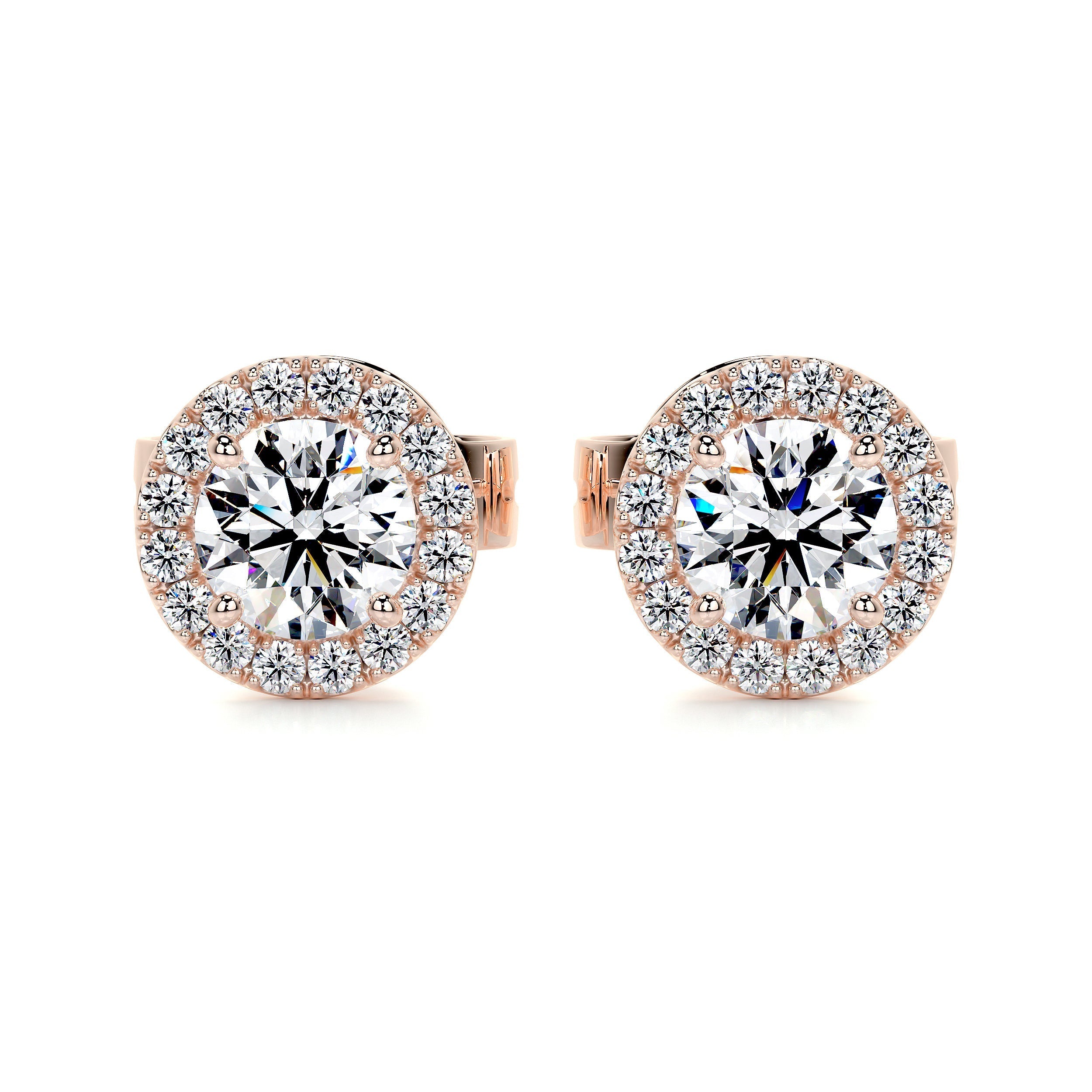 Petit Courtney Lab Grown Diamond Earrings -14K Rose Gold