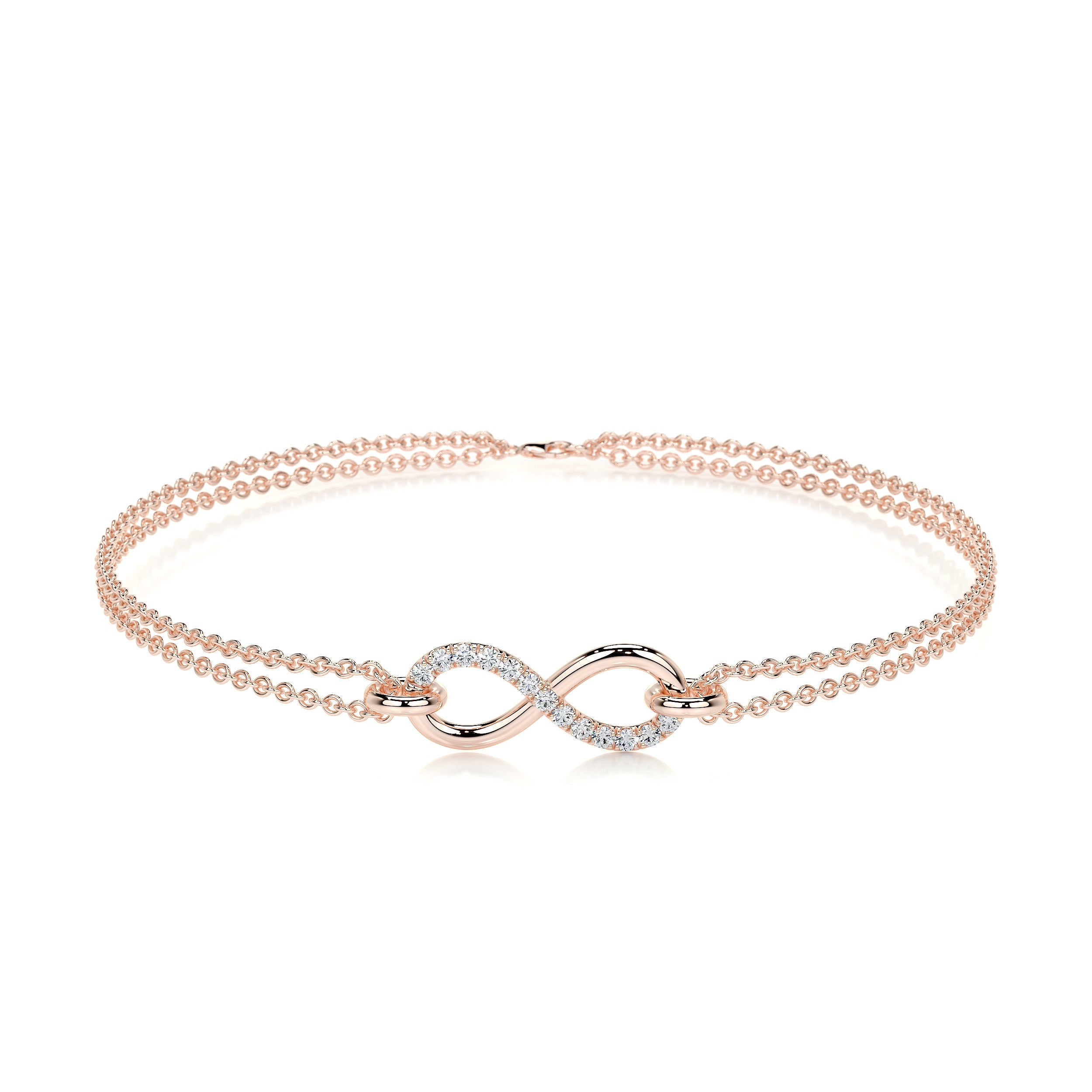 Candice Diamonds Bracelet   (0.07 Carat) -14K Rose Gold (RTS)