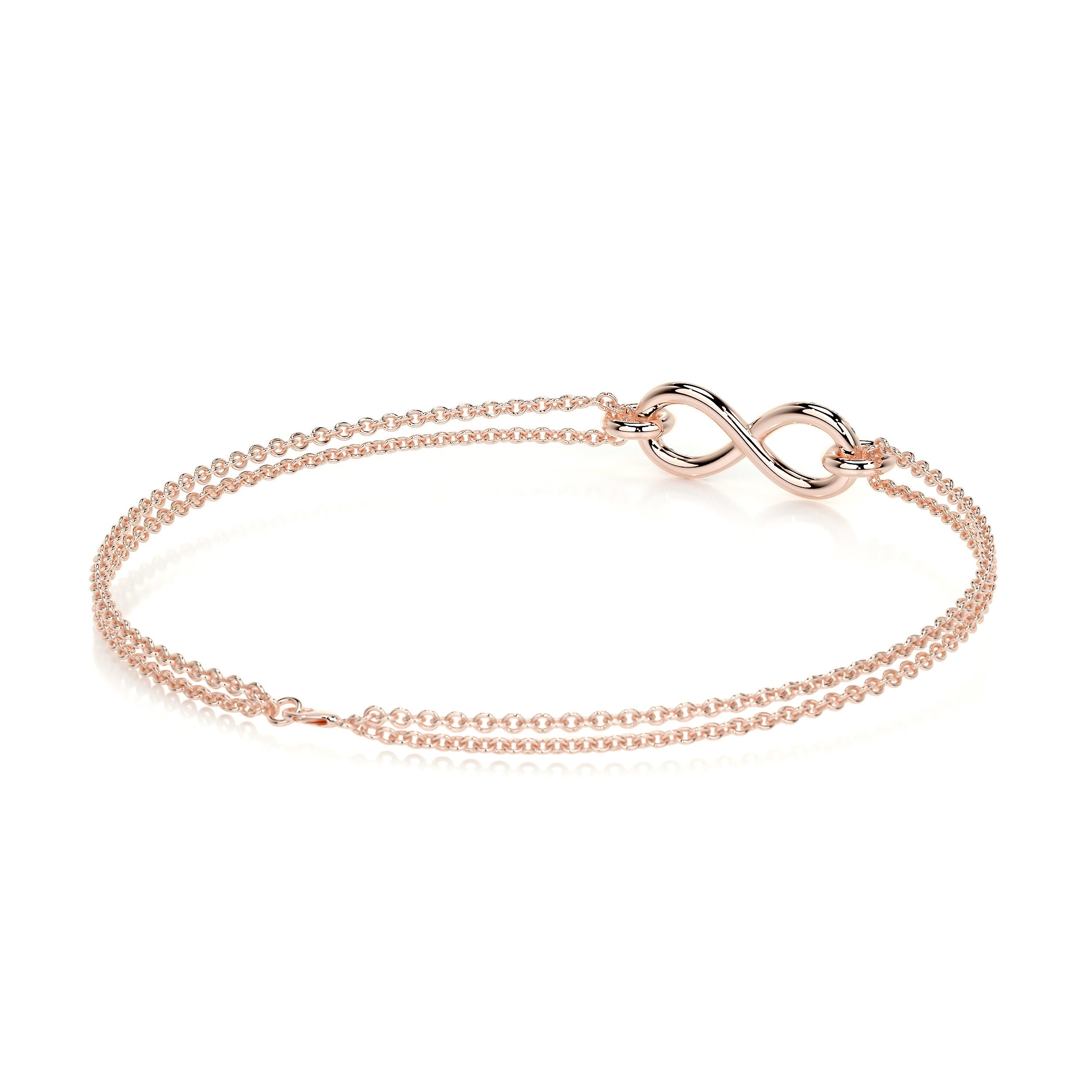 Candice Diamonds Bracelet   (0.07 Carat) -14K Rose Gold (RTS)