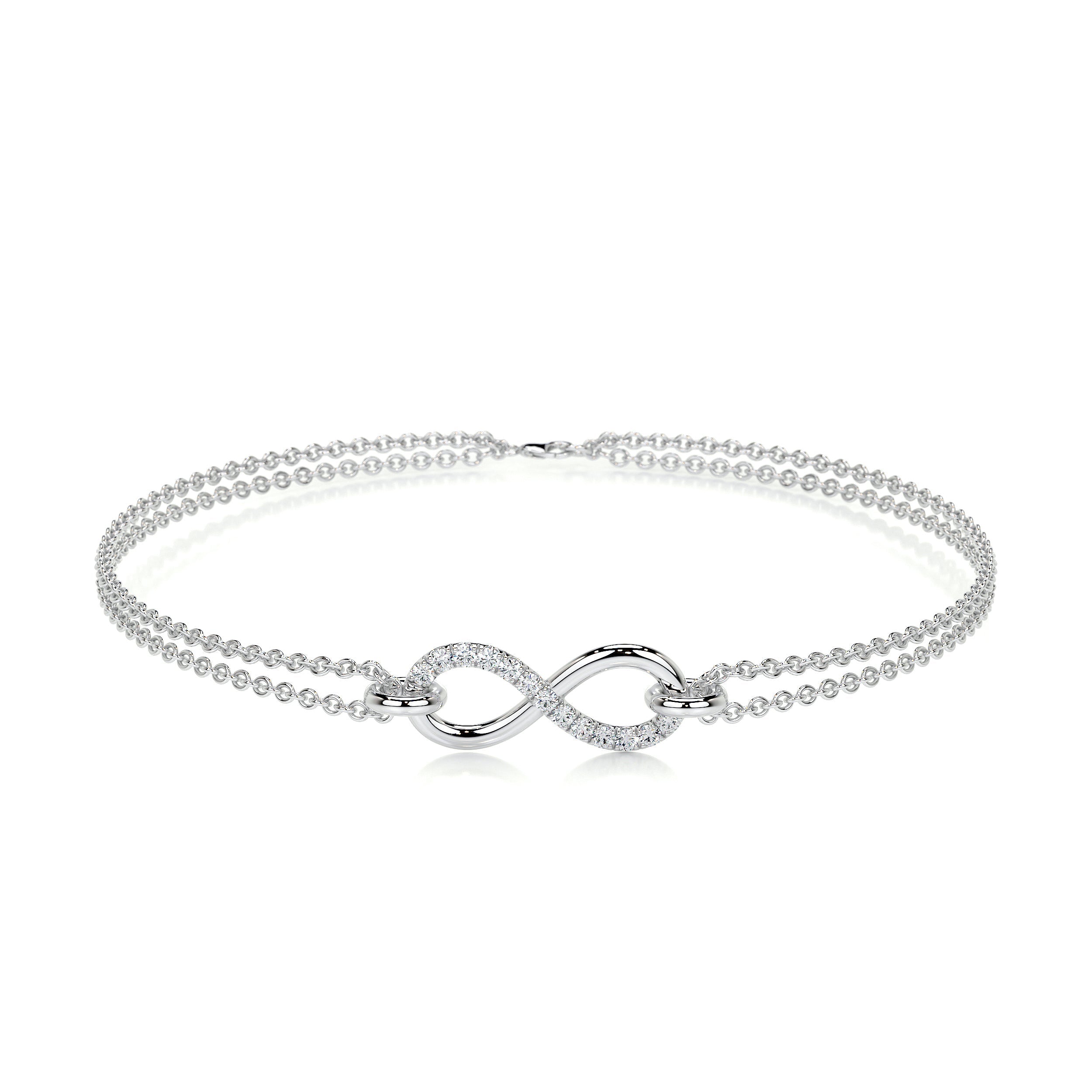 Candice Diamonds Bracelet   (0.07 Carat) -14K White Gold (RTS)