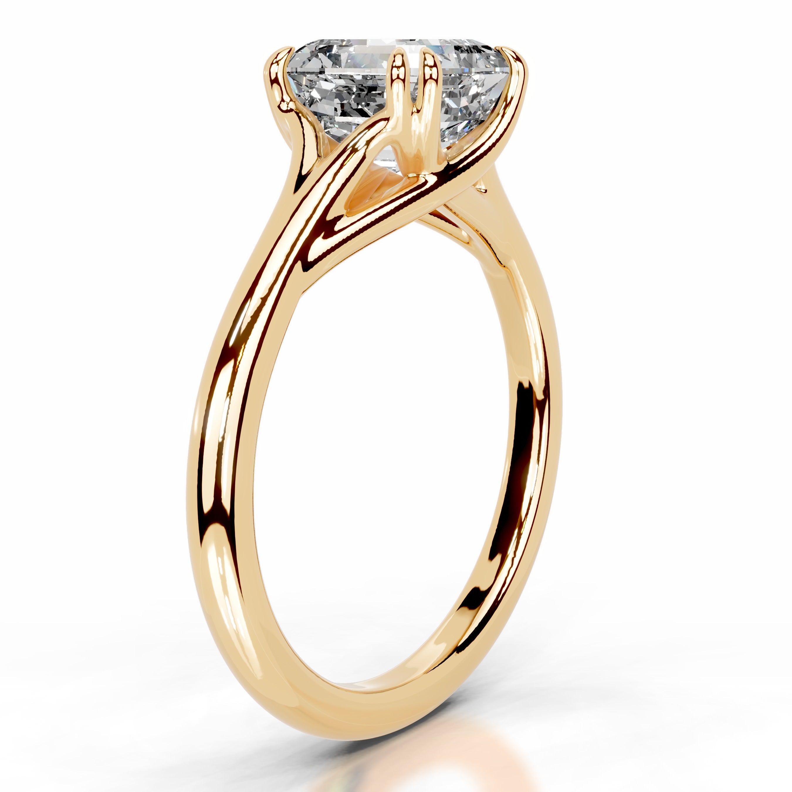 Ellie Lab Grown Diamond Ring - 18K Yellow Gold